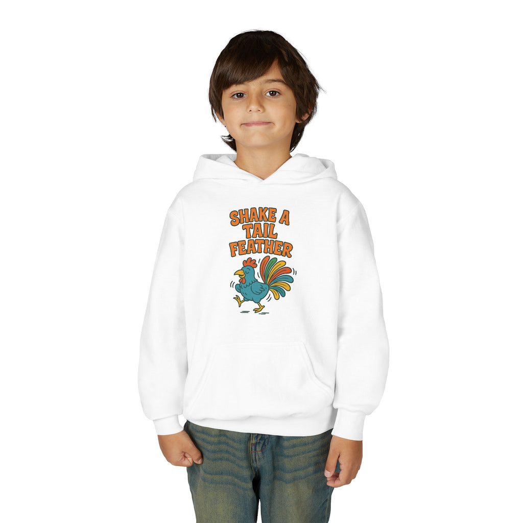 Shake A Tail Feather Youth Heavy Blend Hooded Sweatshirt