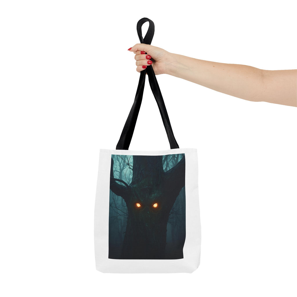 Mysterious Forest Spirit Tote Bag, Magical Tote, Halloween Bag, Eco-Friendly Shopping Bag, Gift for Nature Lovers, Unique Design