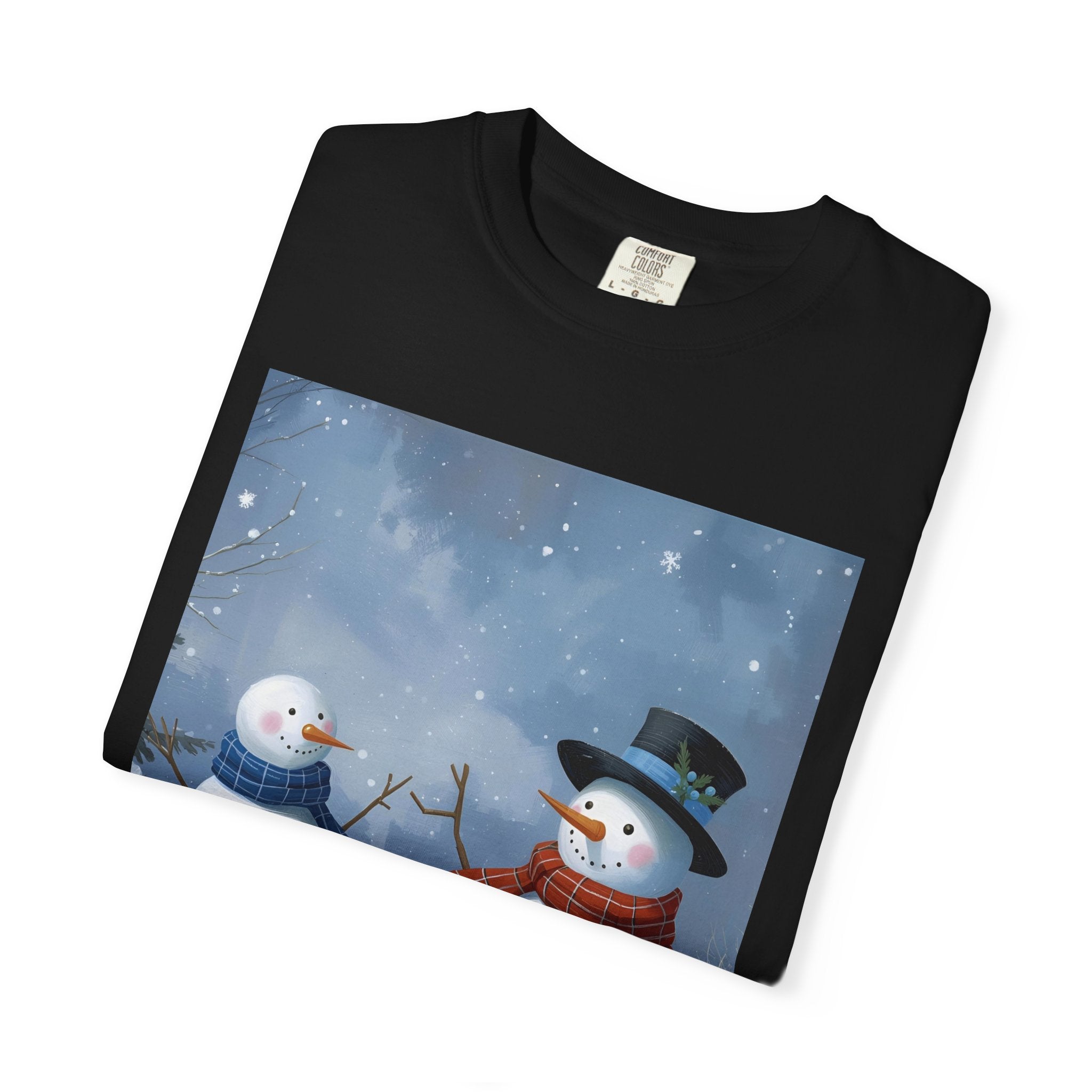 Christmas Snowman Family T-Shirt, Holiday Gift, Cozy Tee, Unisex Snowman Shirt, Festive Apparel, Winter Celebration Wear