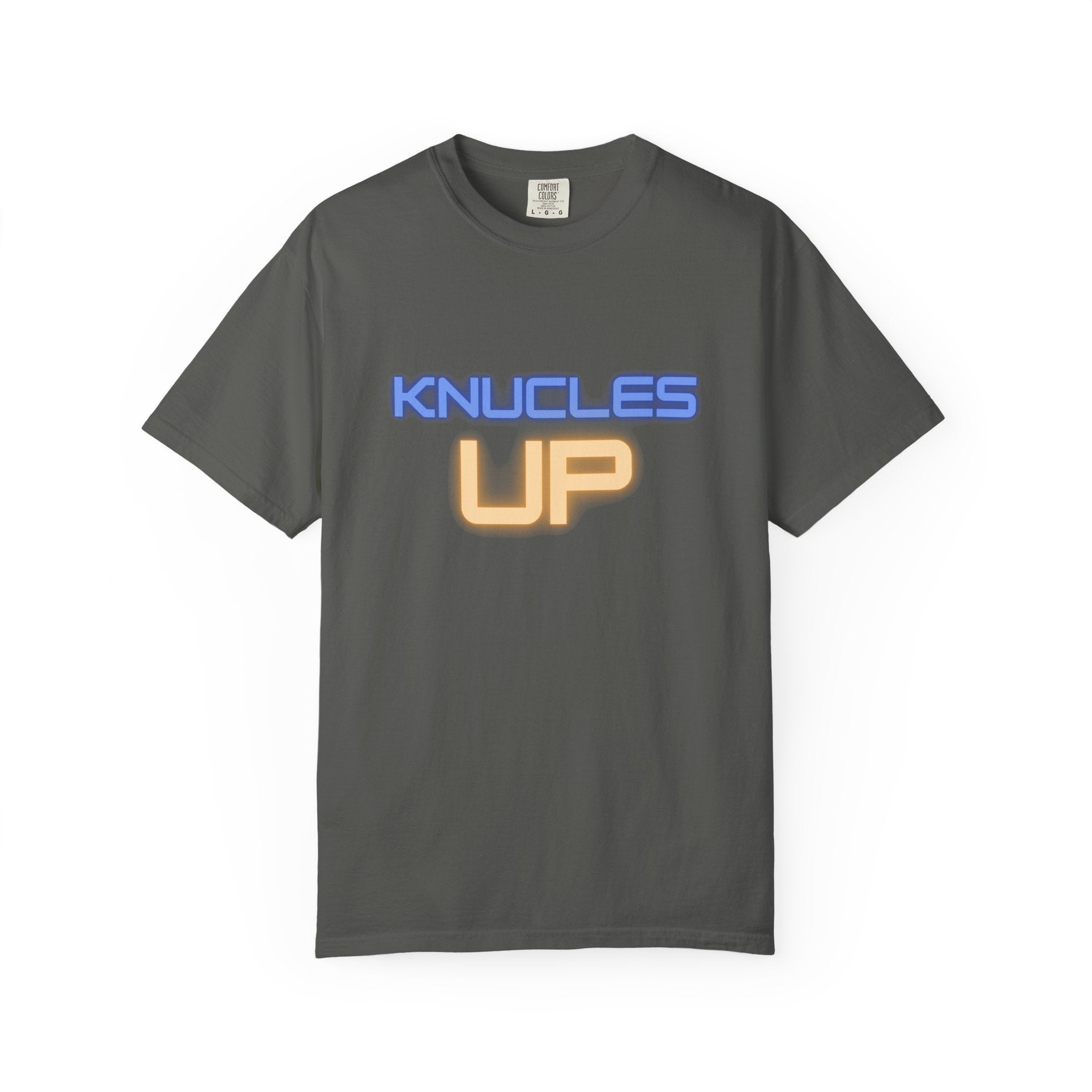 Knuckles Up Unisex Garment-Dyed T-Shirt, Casual Wear, Street Style, Graphic Tee