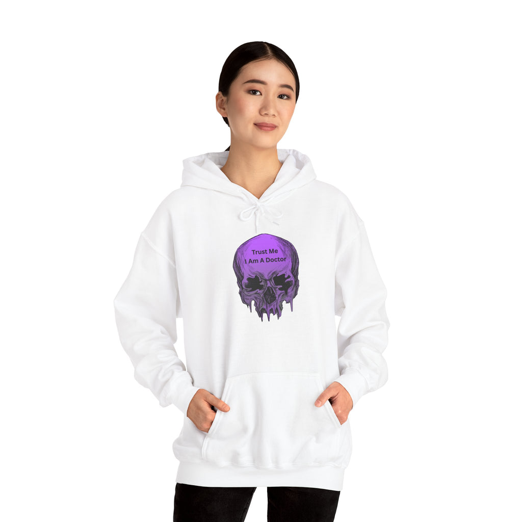 Skull Graphic Hoodie - Trust Me I Am A Boosted Spirit, Cozy Sweatshirt for Halloween, Casual Wear, Unique Gift