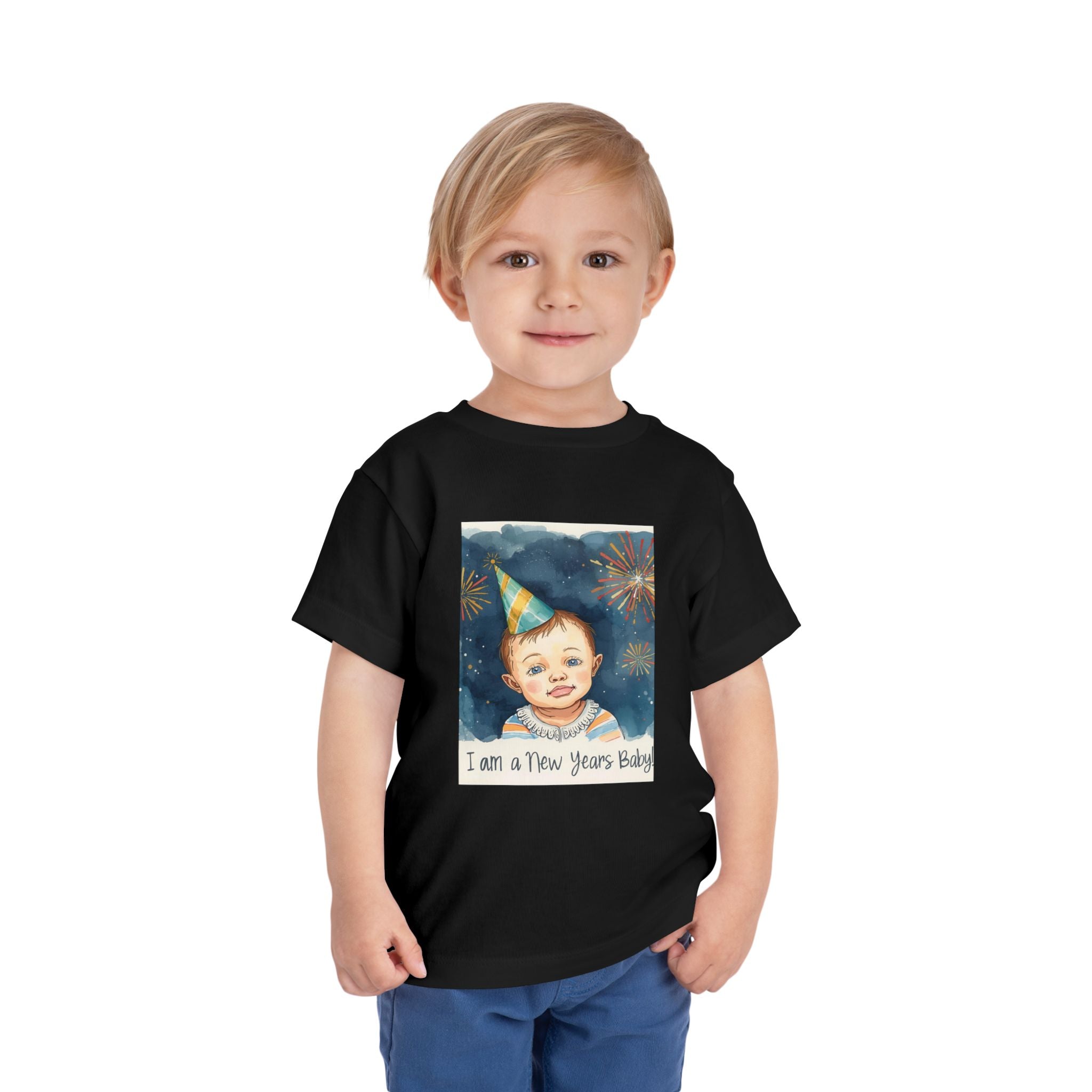 I Am A New Years Baby Toddler Short Sleeve Tee