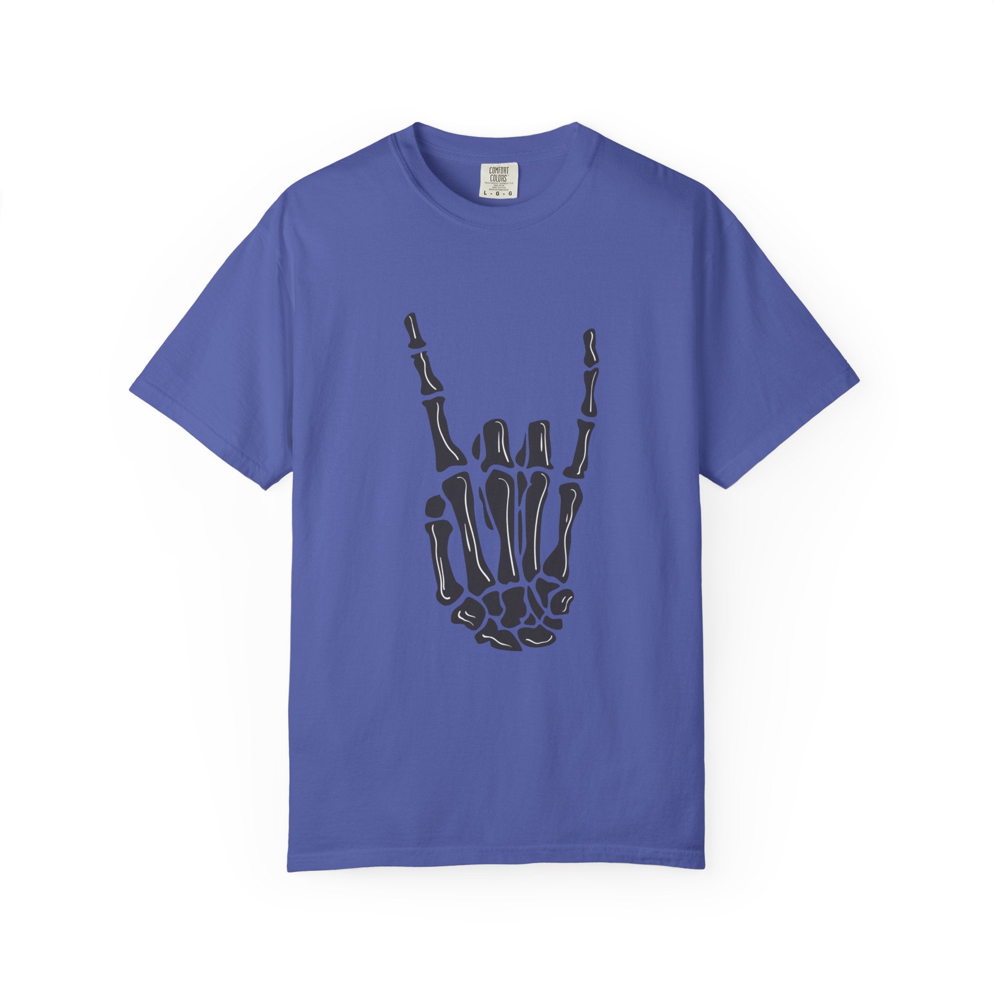 Skeleton Hand Rock On T-Shirt, Music Lover Apparel, Unisex Graphic Tee, Festival Outfit, Halloween Costume, Soft Cotton Shirt