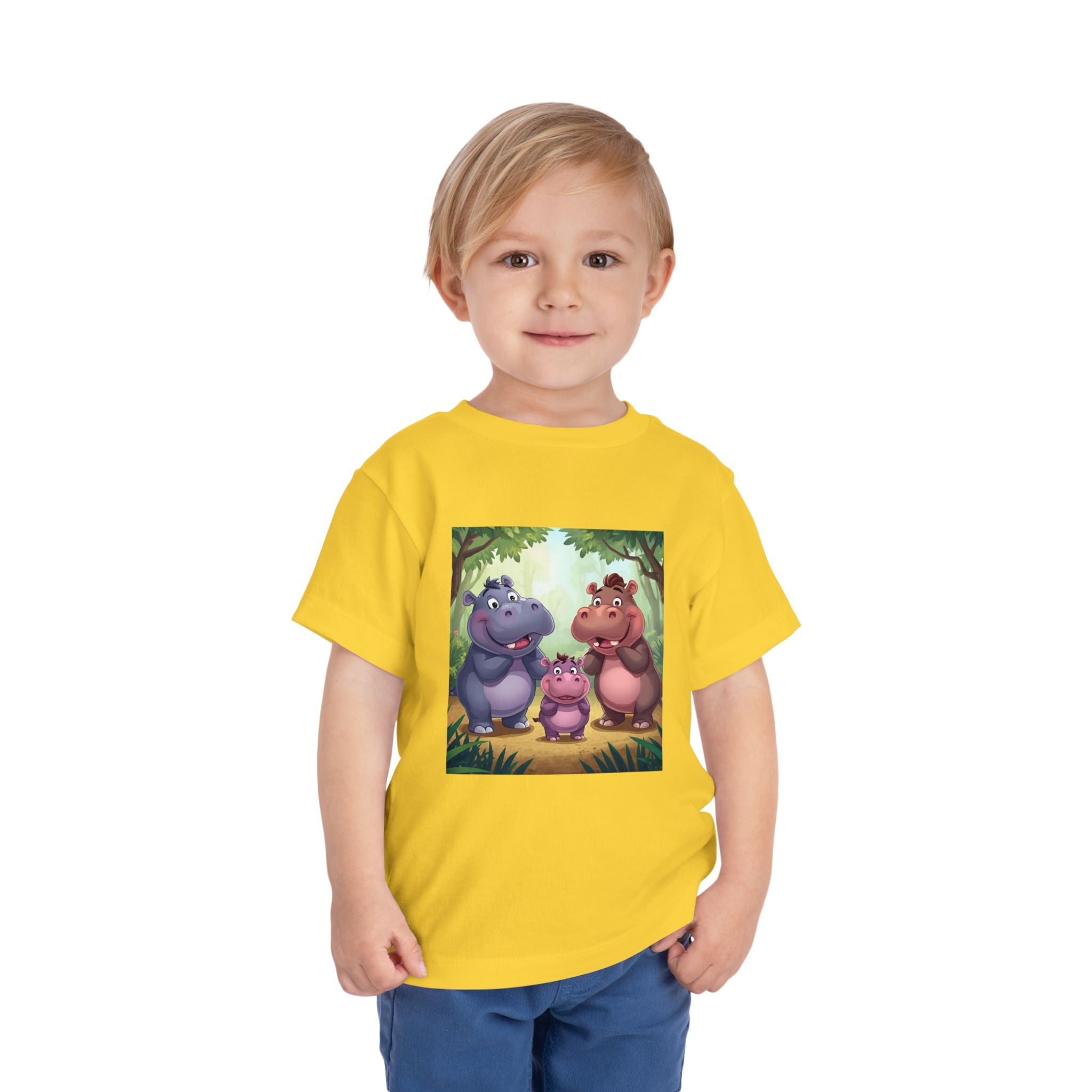 Hippo Cute Toddler Short Sleeve Tee