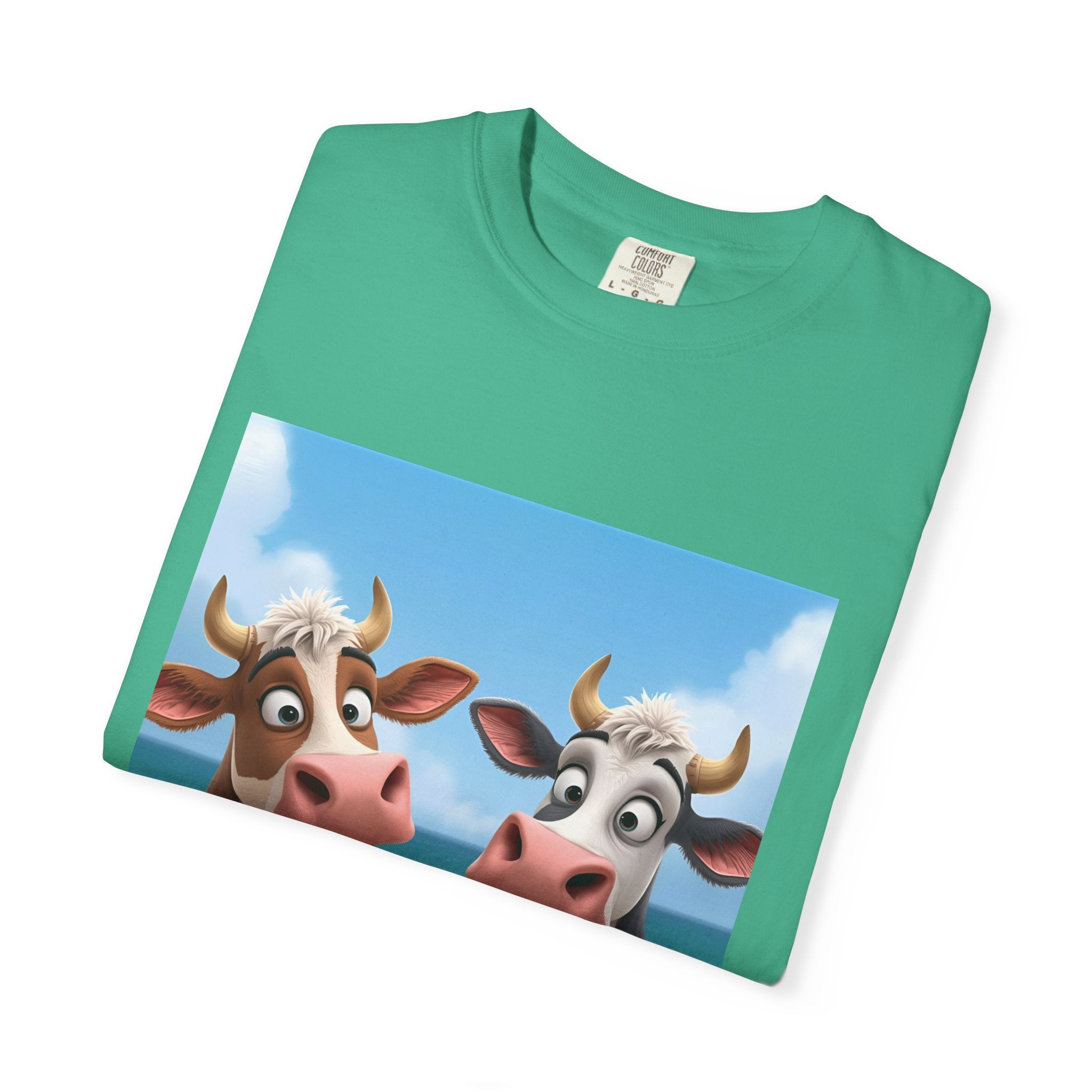Cute Cow Ice Cream T-Shirt, Fun Summer Tee, Animal Lover Gift, Unisex Casual Top, Beach Vibes Apparel, Cute Gift for Friends