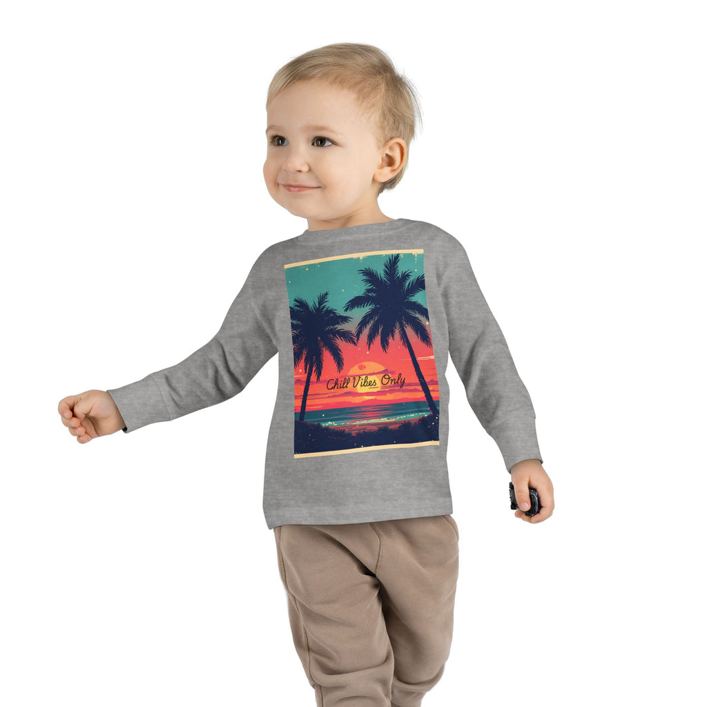 Tropical Sunset Toddler Long Sleeve Tee