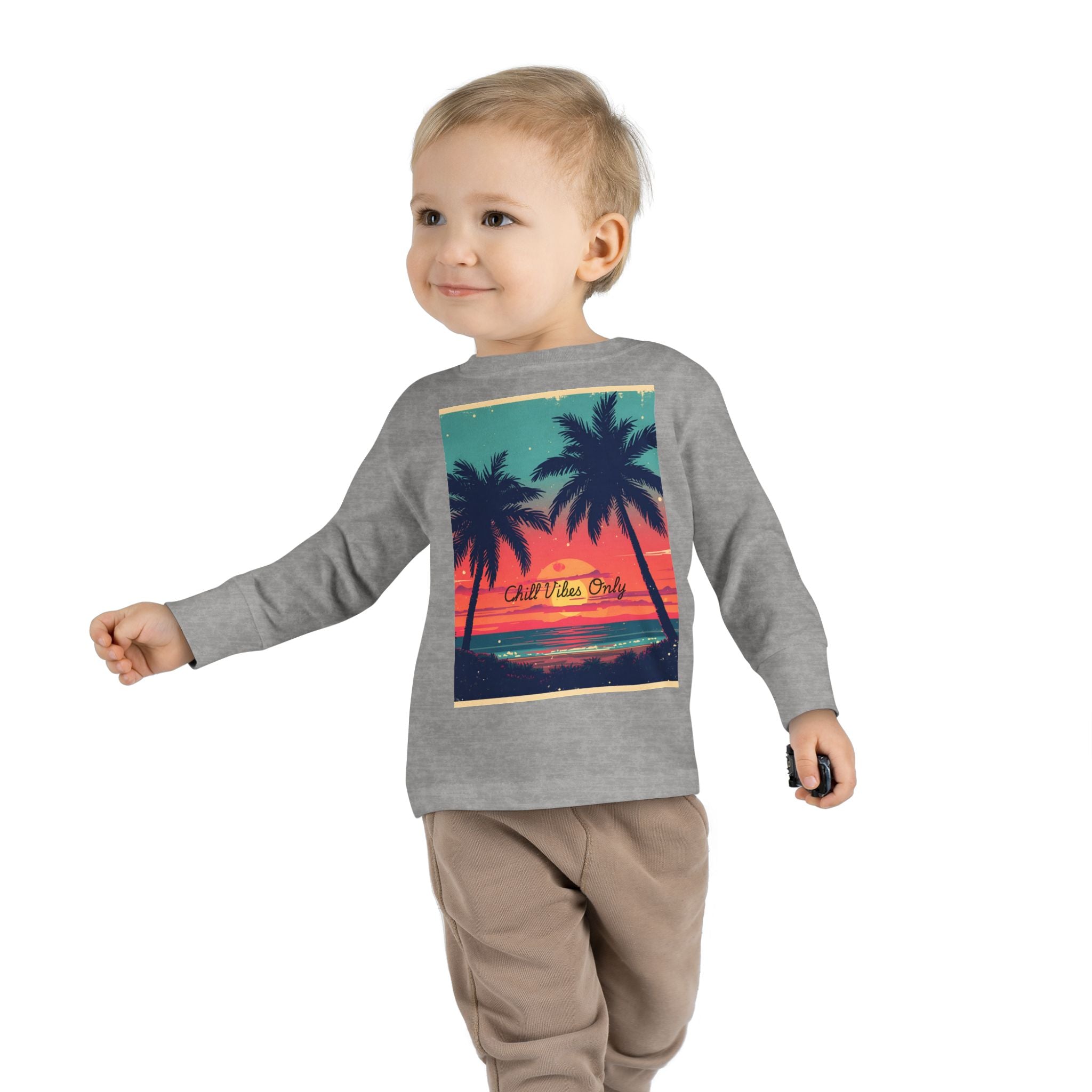 Tropical Sunset Toddler Long Sleeve Tee