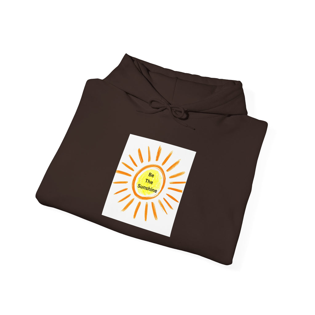Be The Sunshine Smiley Sun Graphic Hoodie - Cozy, Unisex Sweatshirt for Summer, Festivals, Birthdays, Gifts, Stylish Apparel