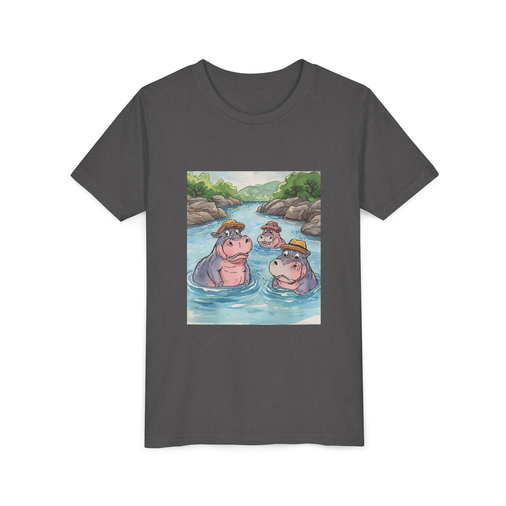 Hippo Cute Youth Short Sleeve Tee