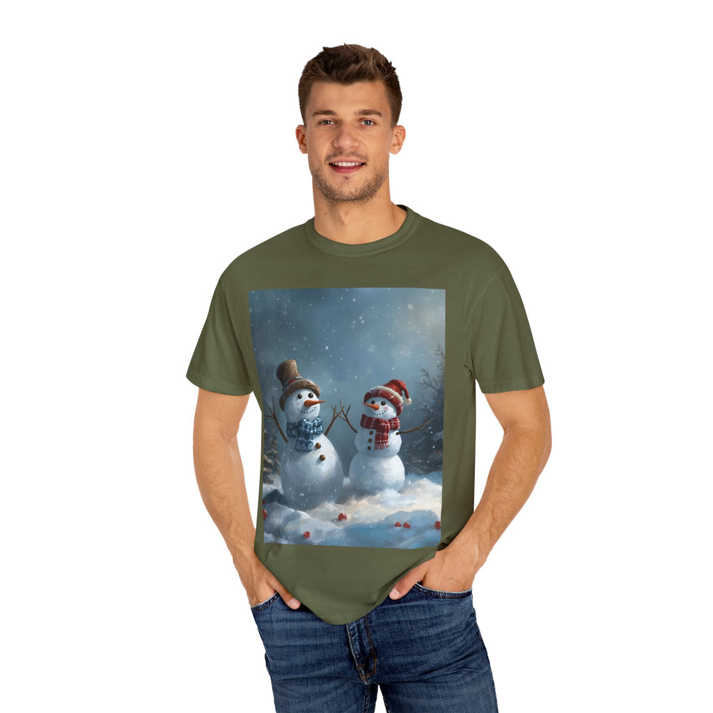 Christmas Winter Wonderland Snowman T-Shirt | Cozy Holiday Tee, Christmas Gift, Unisex Apparel, Seasonal Fashion, Winter Vibes