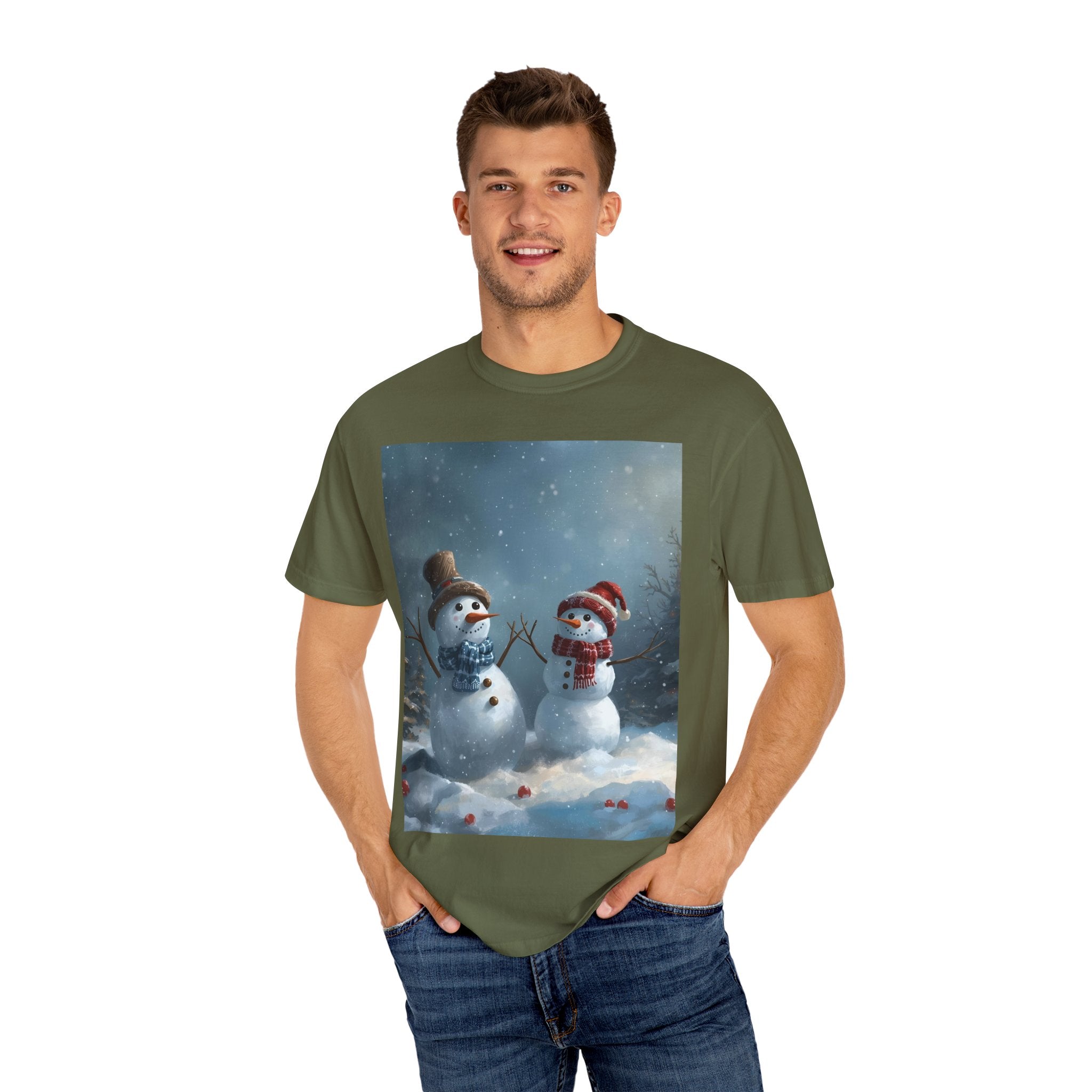 Christmas Winter Wonderland Snowman T-Shirt | Cozy Holiday Tee, Christmas Gift, Unisex Apparel, Seasonal Fashion, Winter Vibes