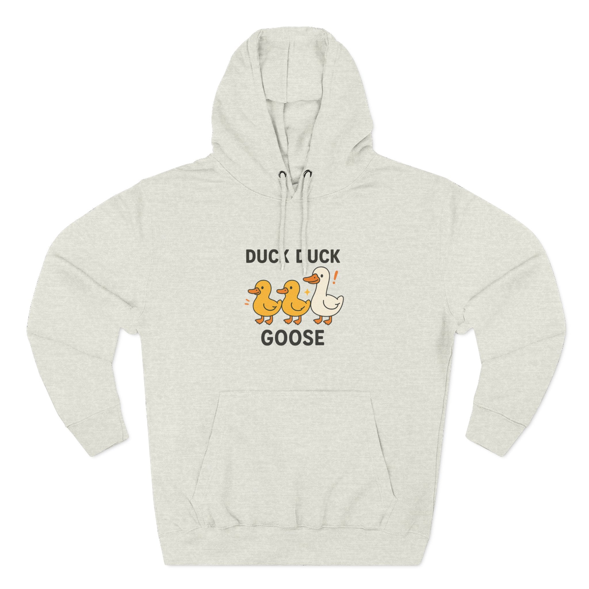 Cute Duck Duck Goose Hoodie, Funny Fleece Sweatshirt, Gift for Kids and Adults, Perfect for Fall and Casual Wear