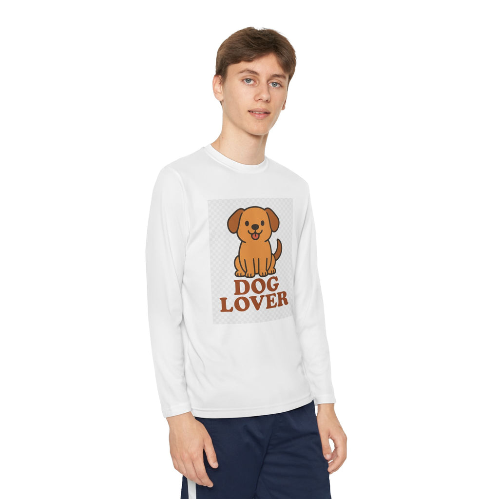Dog Lover Youth Long Sleeve Competitor Tee