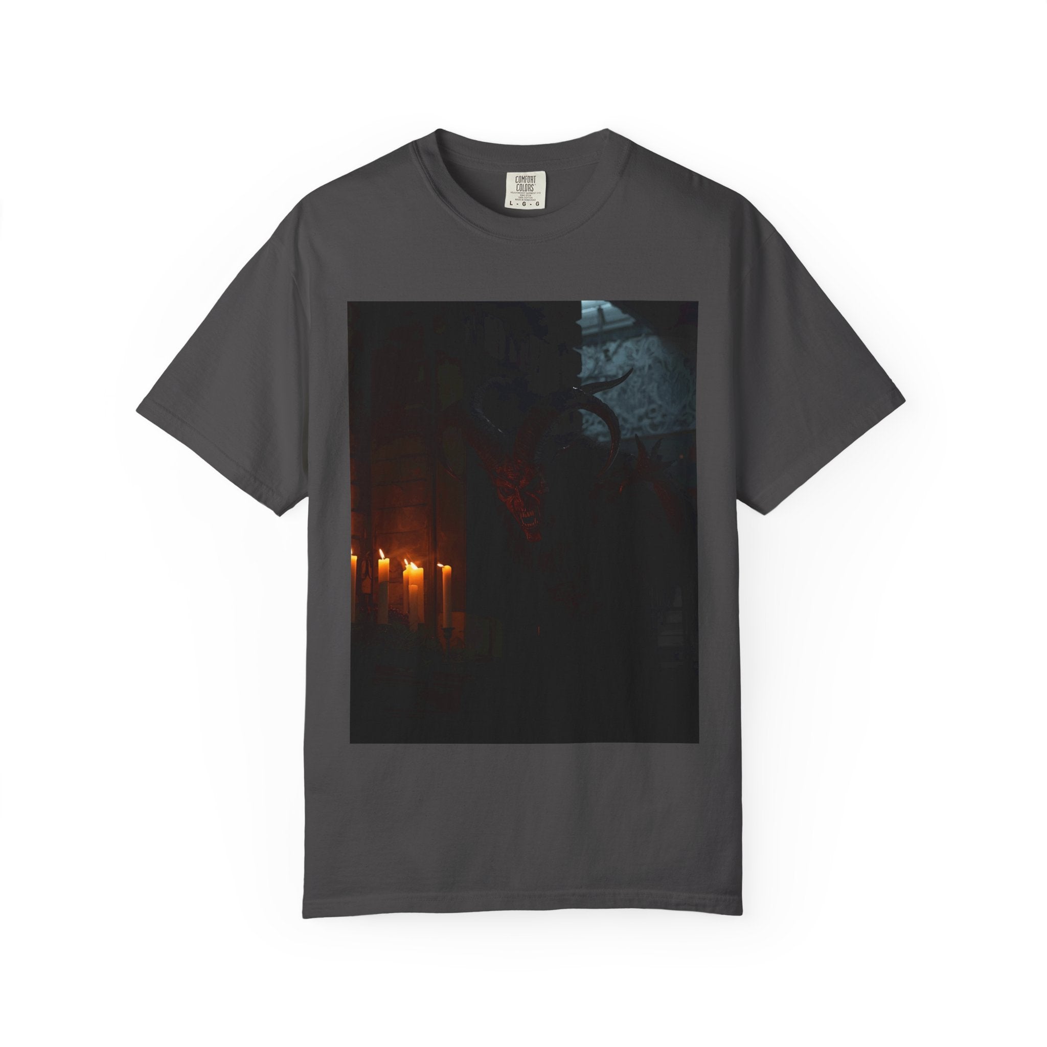 Spooky Halloween Pumpkin Shadow Unisex Garment-Dyed T-shirt