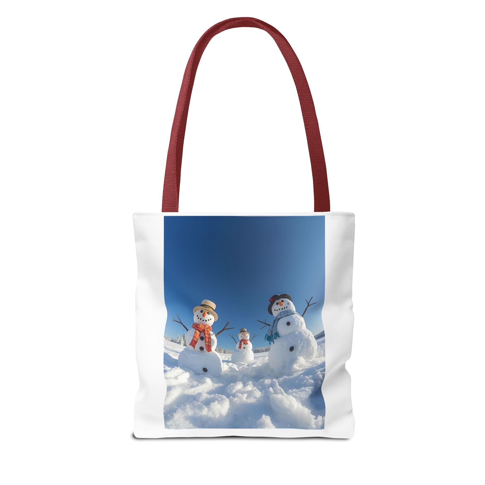 Festive Christmas Snowman Family Tote Bag (AOP)