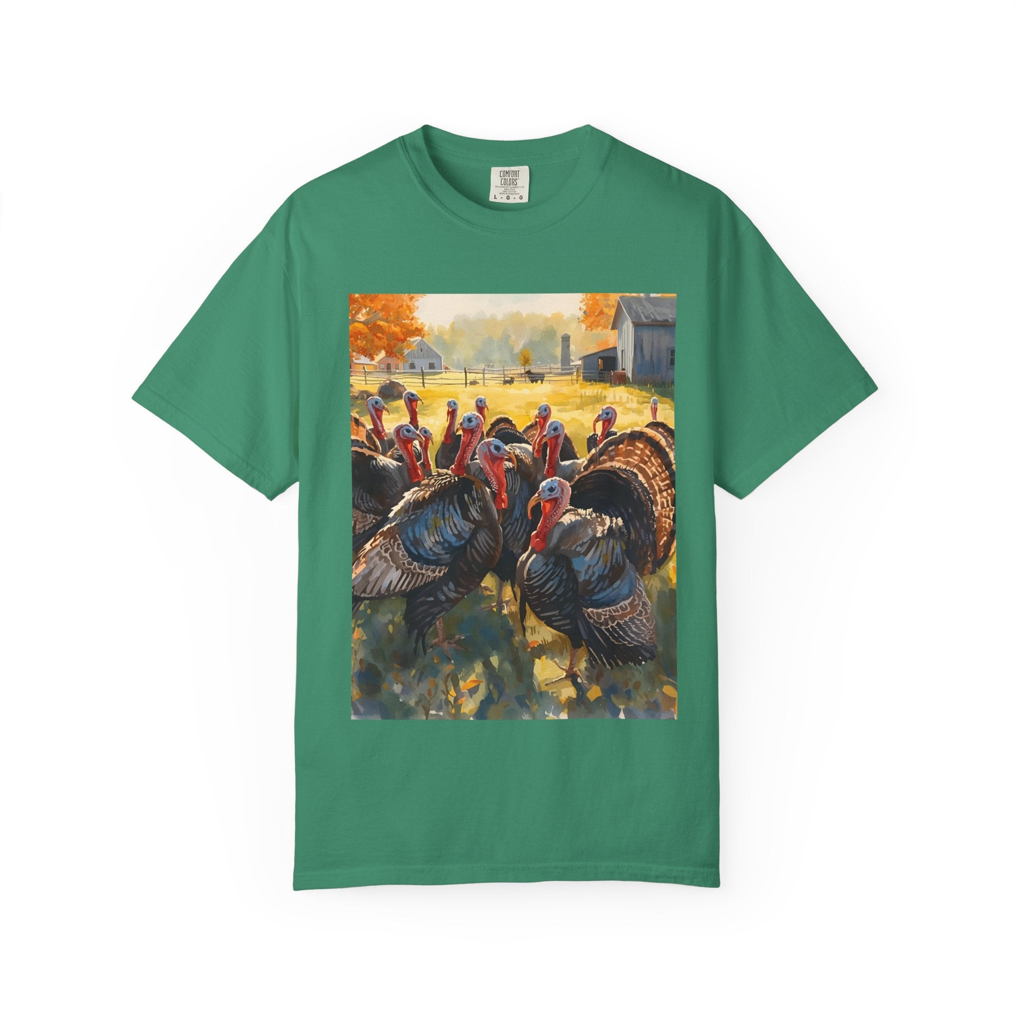 Thanksgiving Turkey T-Shirt, Unisex Holiday Shirt, Fall Apparel, Cozy Gift, Autumn Fashion