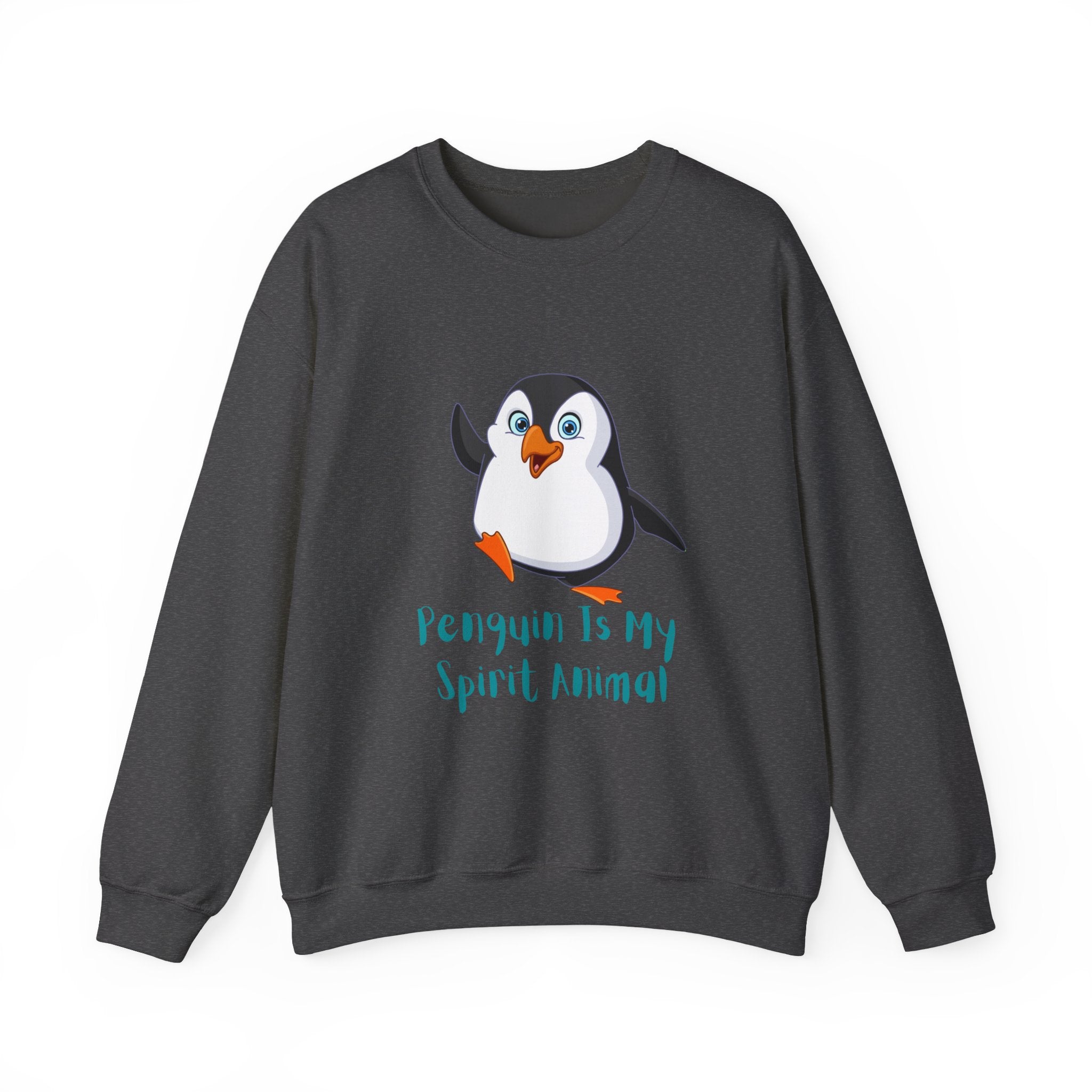 Penguin Spirit Animal Crewneck Sweatshirt - Cozy Gift for Animal Lovers, Winter Layer, Cute Sweatshirt, Funny Gift, Casual Wear