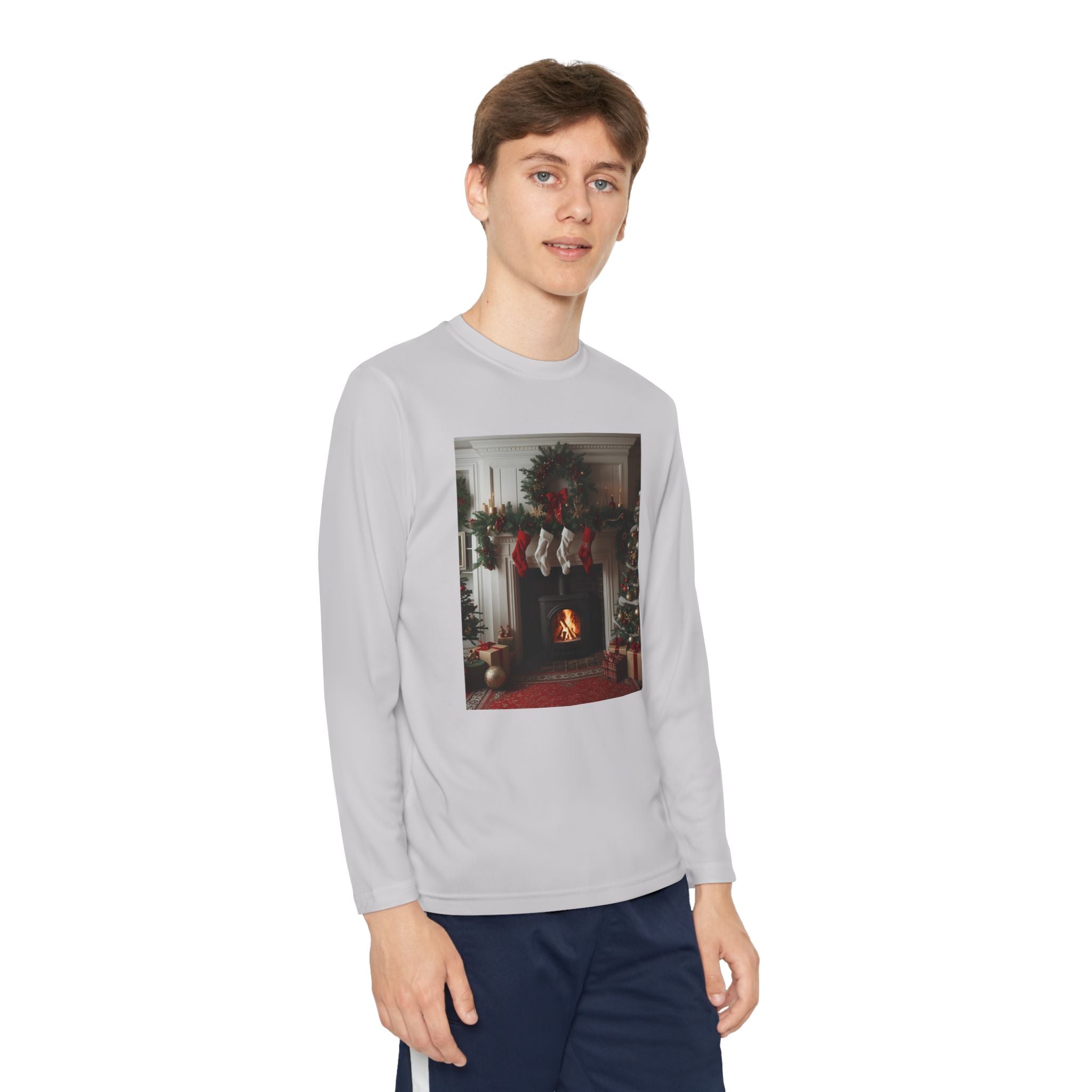 Cozy Christmas Youth Long Sleeve Competitor Tee