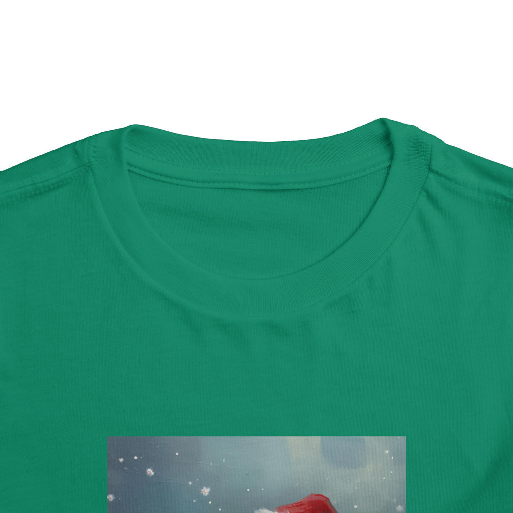 Cute Christmas Bear Toddler Short Sleeve Tee