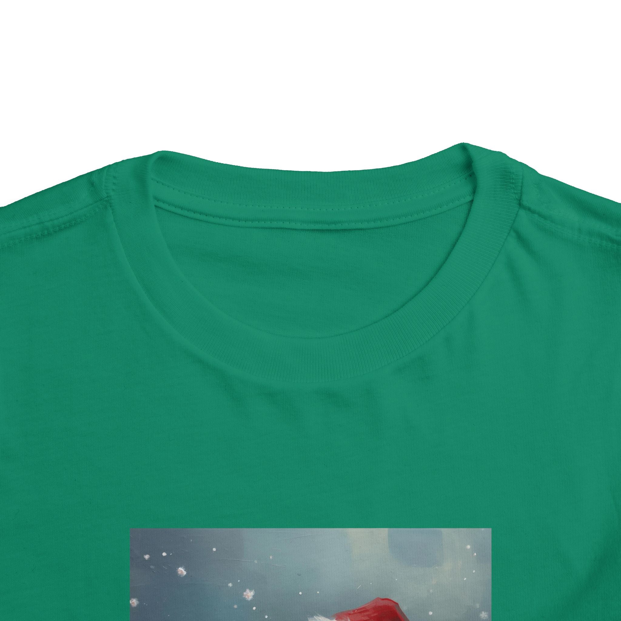 Cute Christmas Bear Toddler Short Sleeve Tee