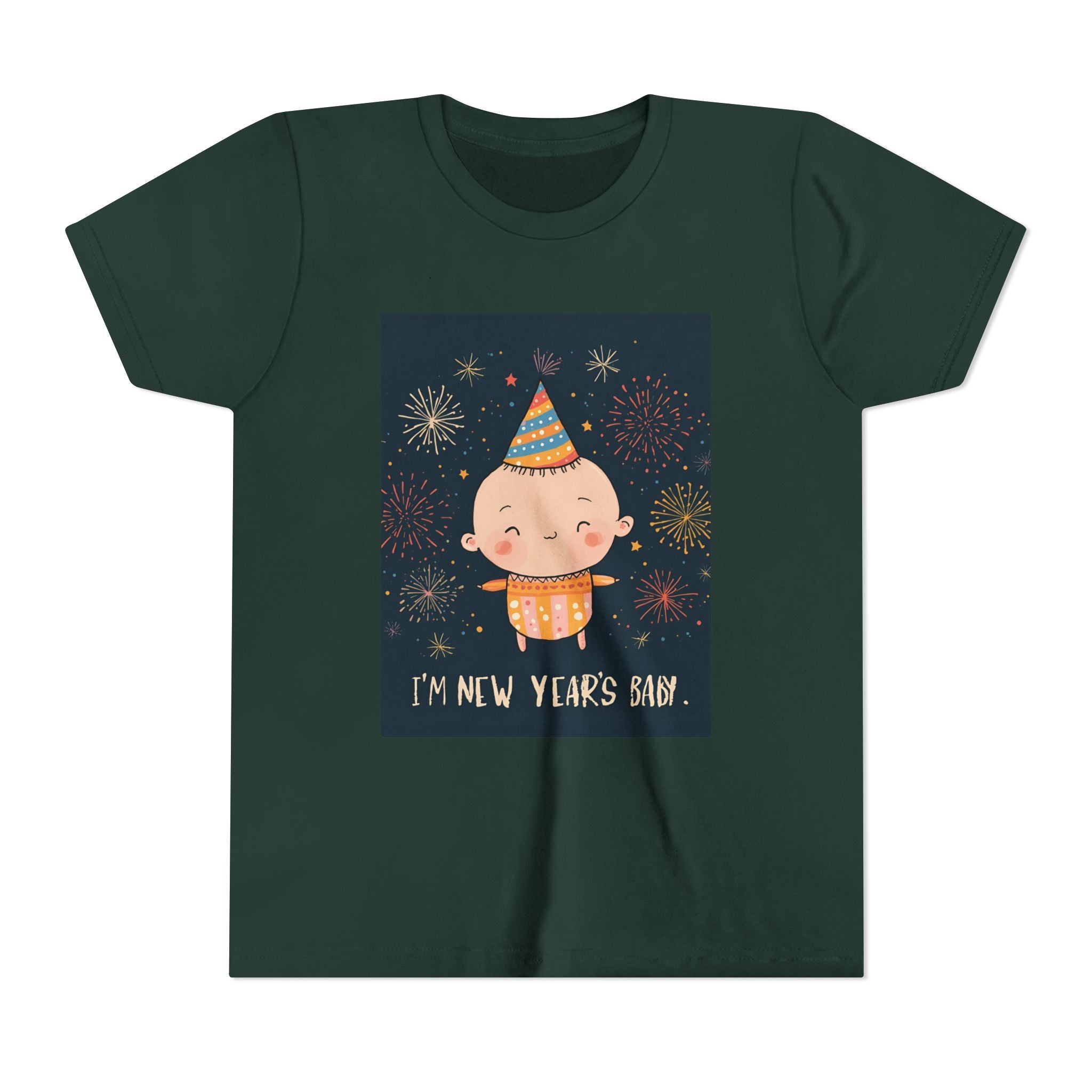 I Am A New Years Baby Youth Short Sleeve Tee