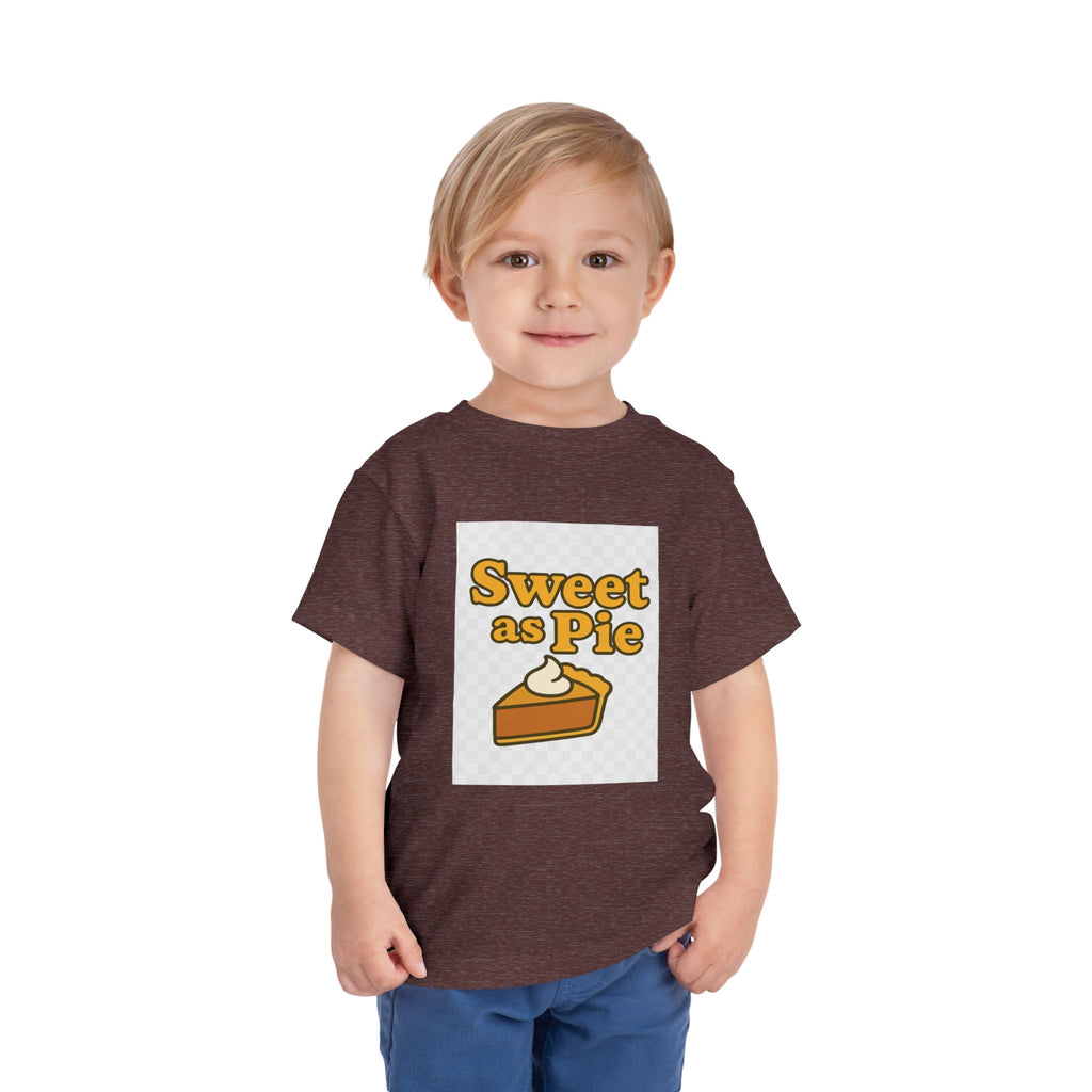 Sweet as Pie Toddler Tee - Cute Short Sleeve Shirt for Kids