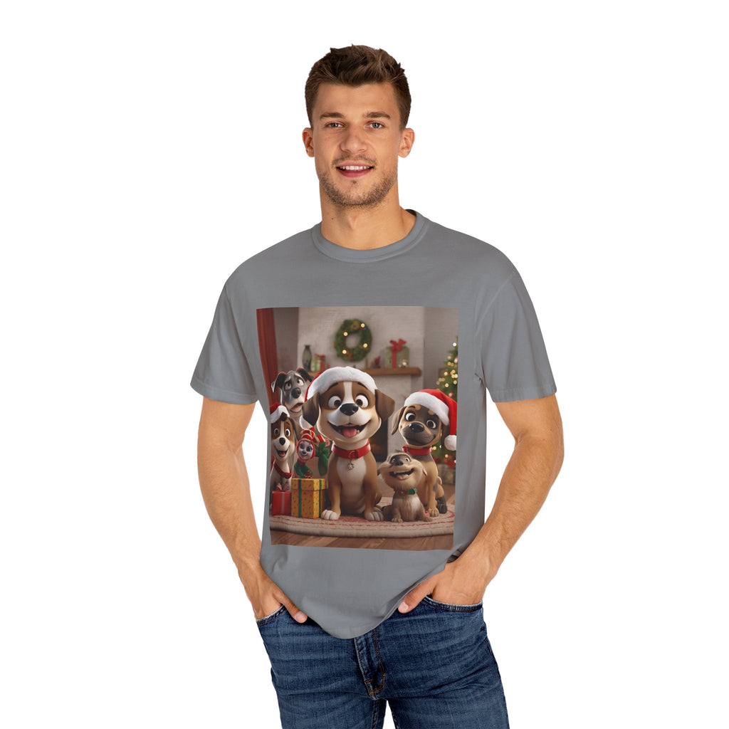 Cute Christmas Festive Dog Holiday T-Shirt | Pet Lover Gift, Christmas Shirt, Unisex Casual Tee, Cute Animal Apparel, Holiday Spirit Outfit