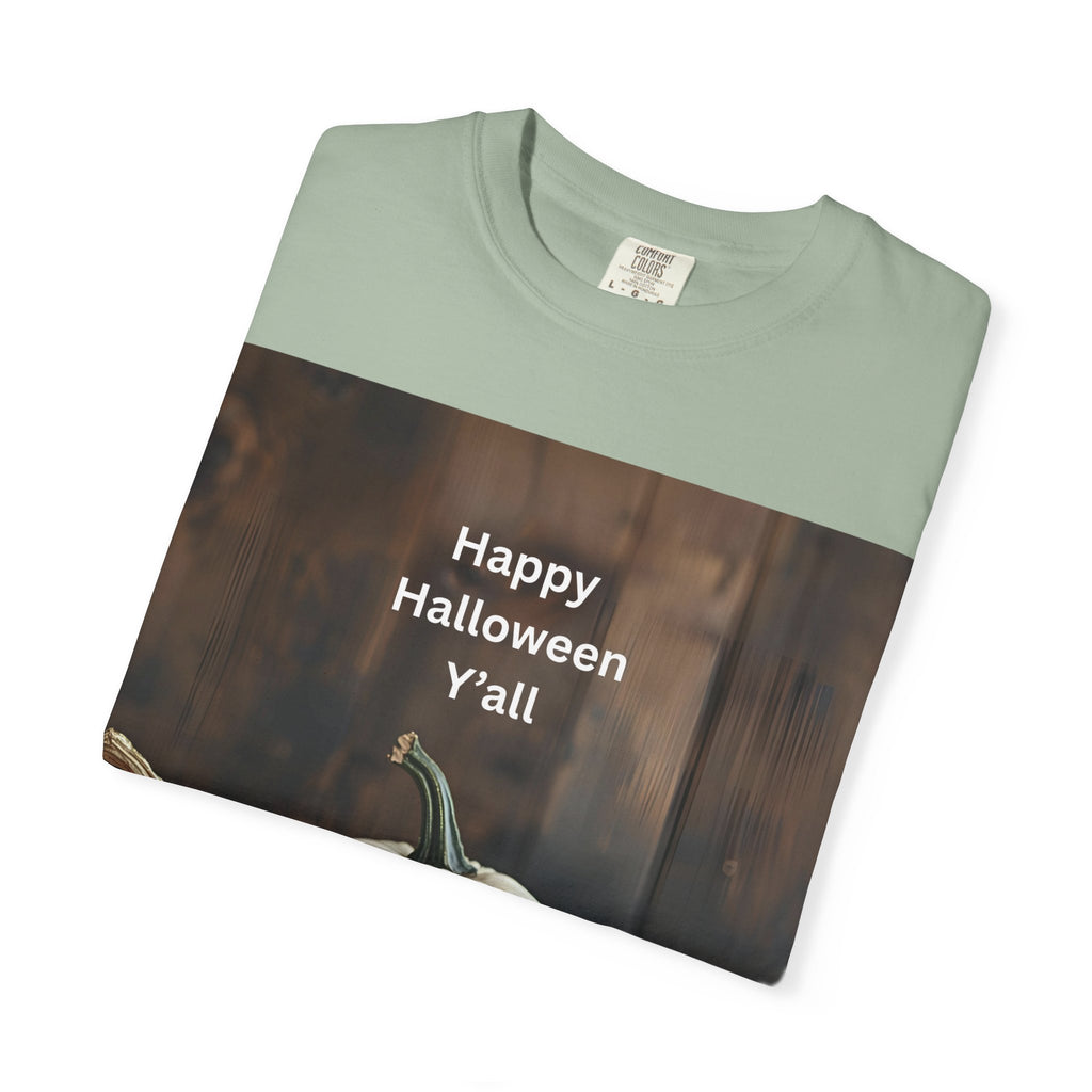 Happy Halloween Y'all T-shirt, Fall Pumpkin Tee, Unisex Halloween Apparel, Cute Halloween Gift, Autumn Wardrobe Essential