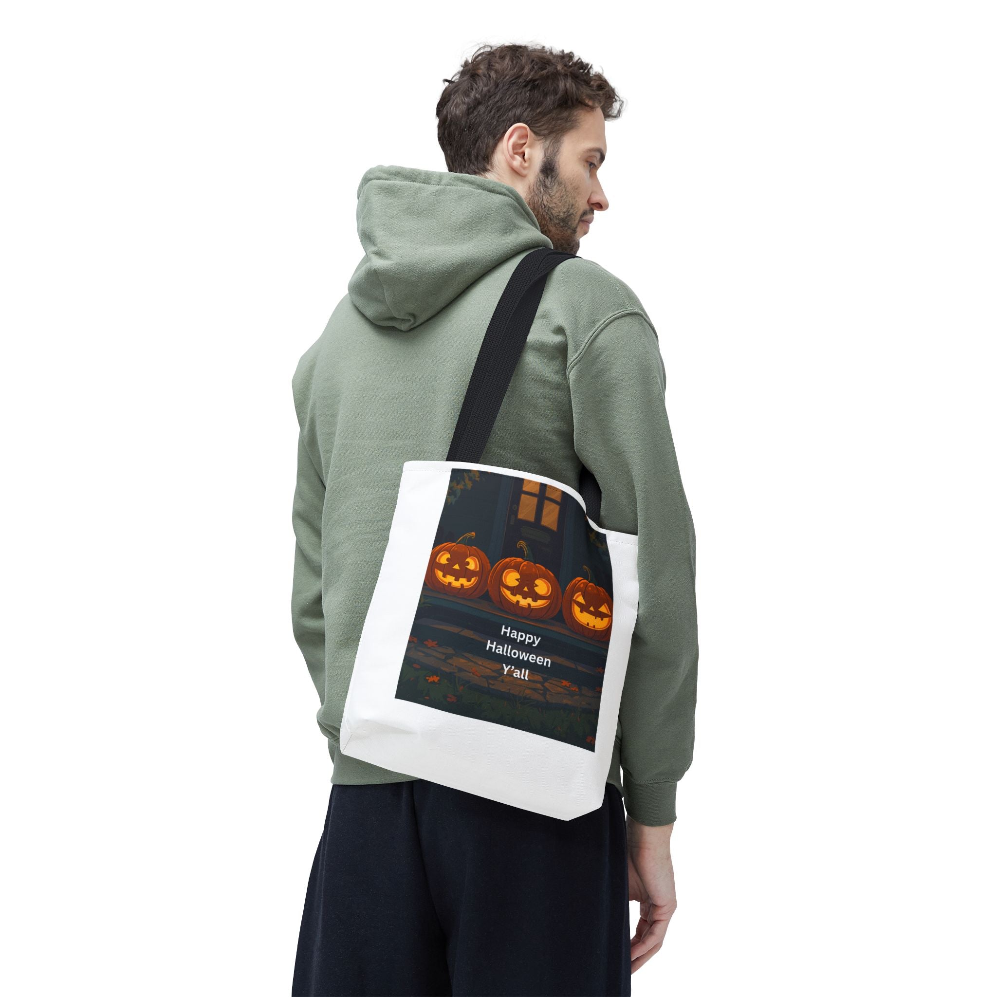 Spooky Halloween Tote Bag, Trick-or-Treat Bag, Pumpkin Bag, Fall Tote, Festive Grocery Bag, Halloween Decor