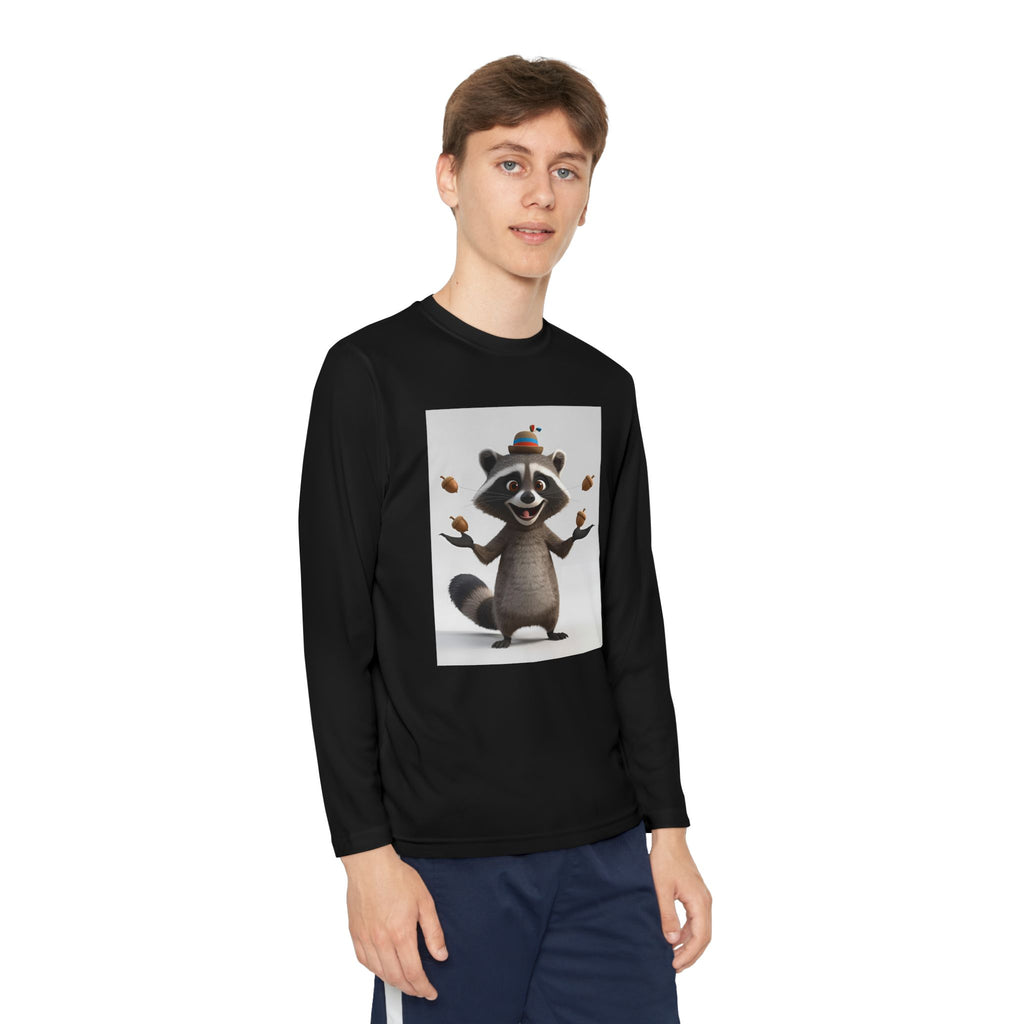 Raccoon Youth Long Sleeve Competitor Tee