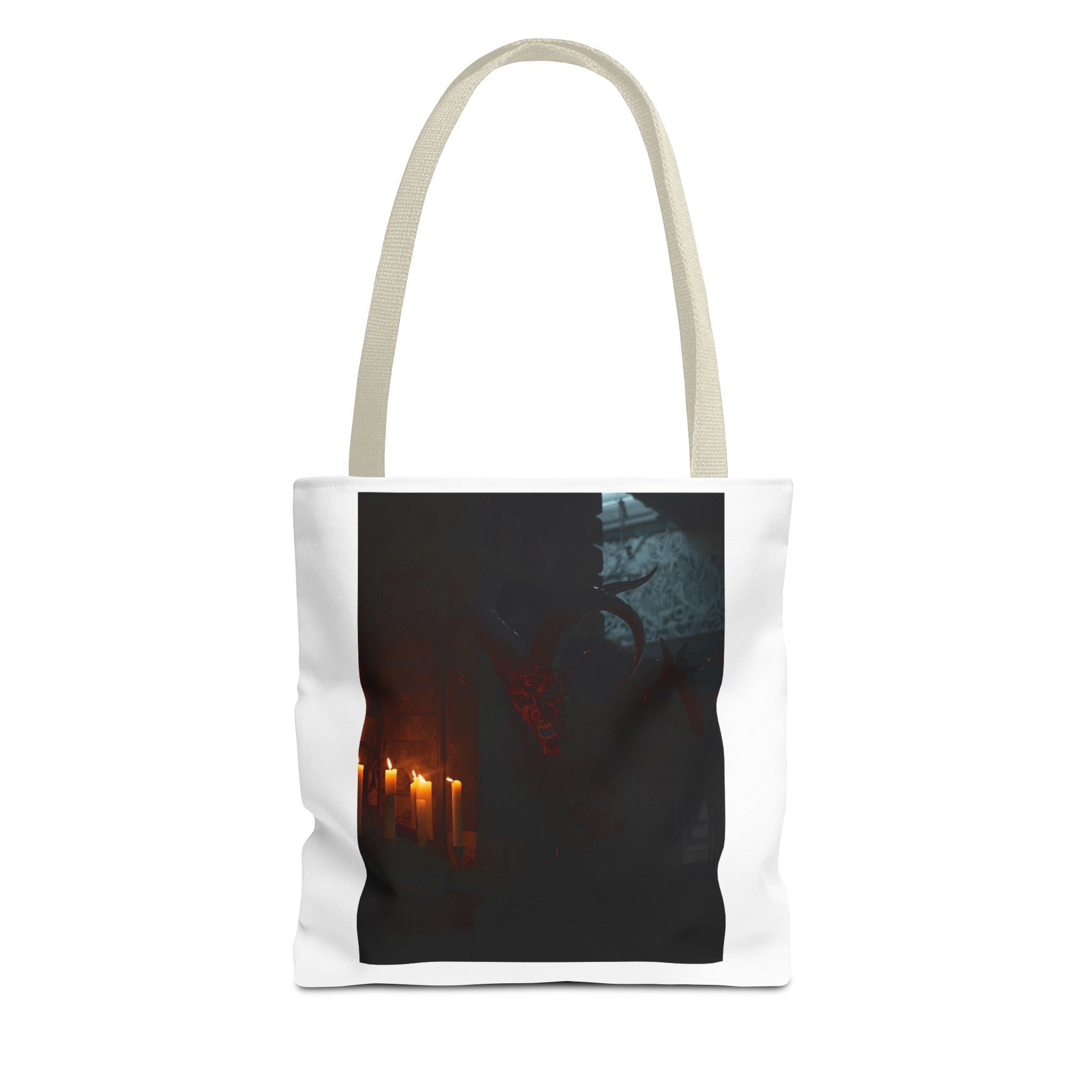 Spooky Halloween Pumpkin Shadow Tote Bag (AOP)