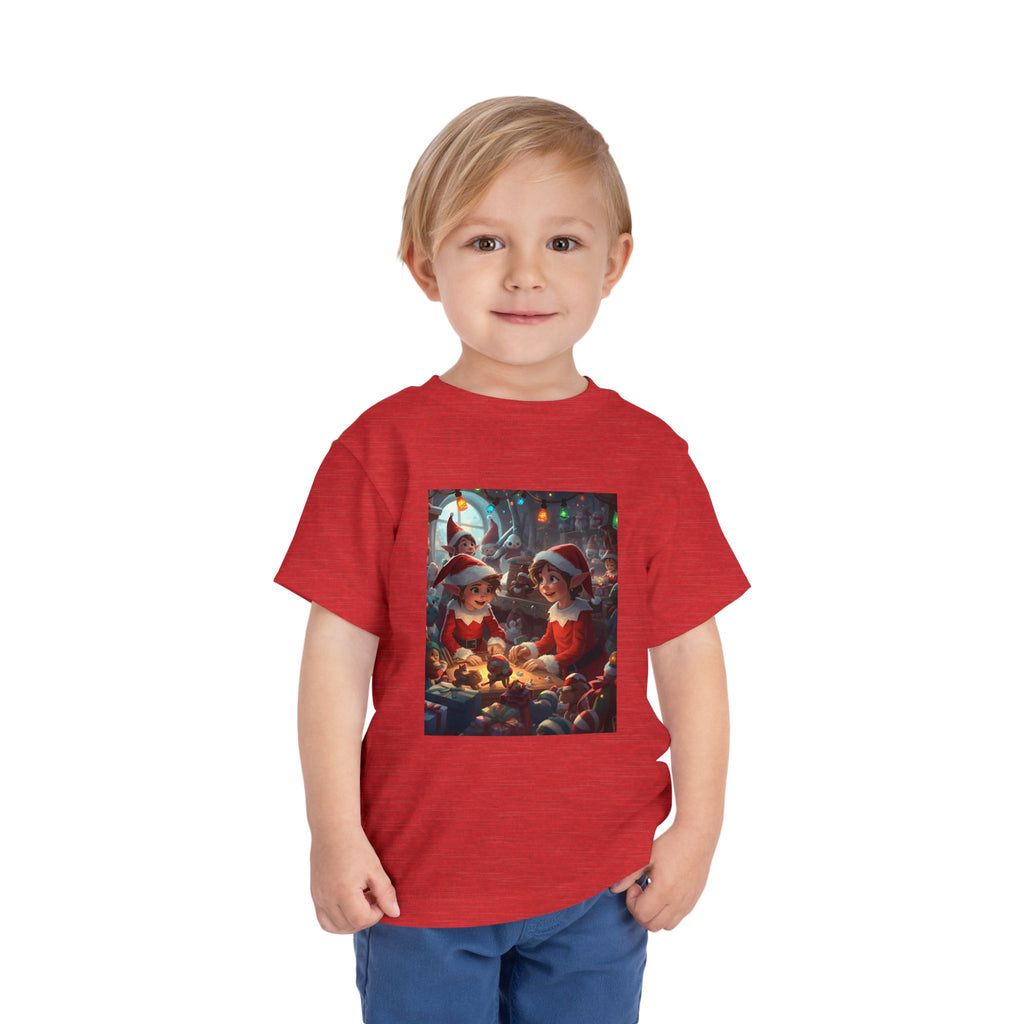 Christmas Toddler Tee, Cute Holiday Shirt, Elf Design, Kids Christmas Outfit, Fun Xmas Gift, Toddler Apparel
