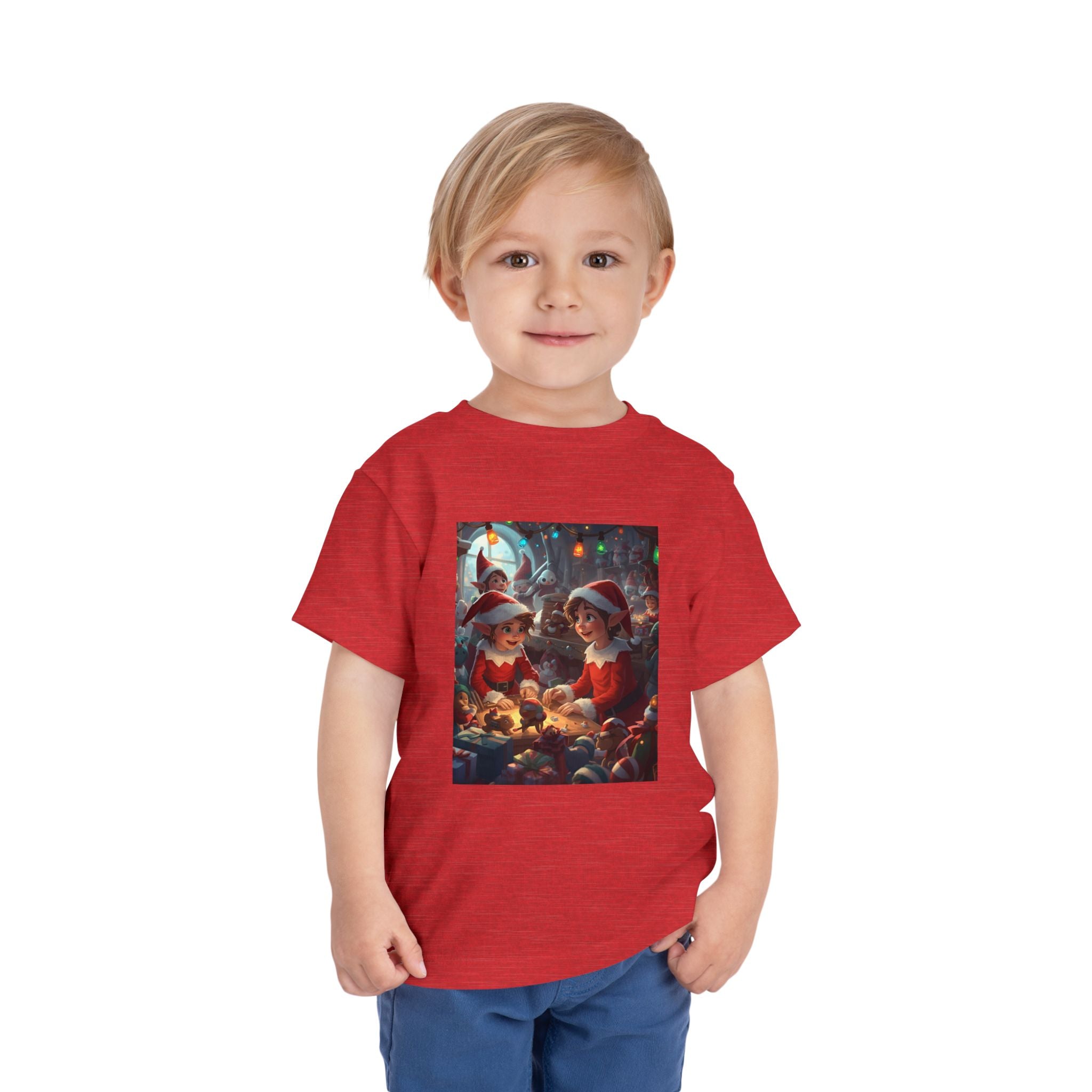 Christmas Toddler Tee, Cute Holiday Shirt, Elf Design, Kids Christmas Outfit, Fun Xmas Gift, Toddler Apparel