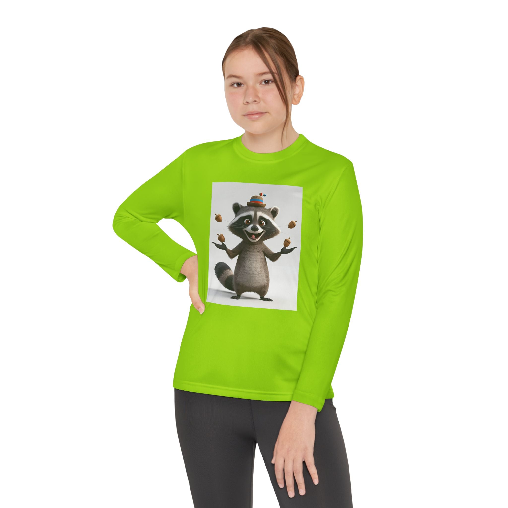 Raccoon Youth Long Sleeve Competitor Tee