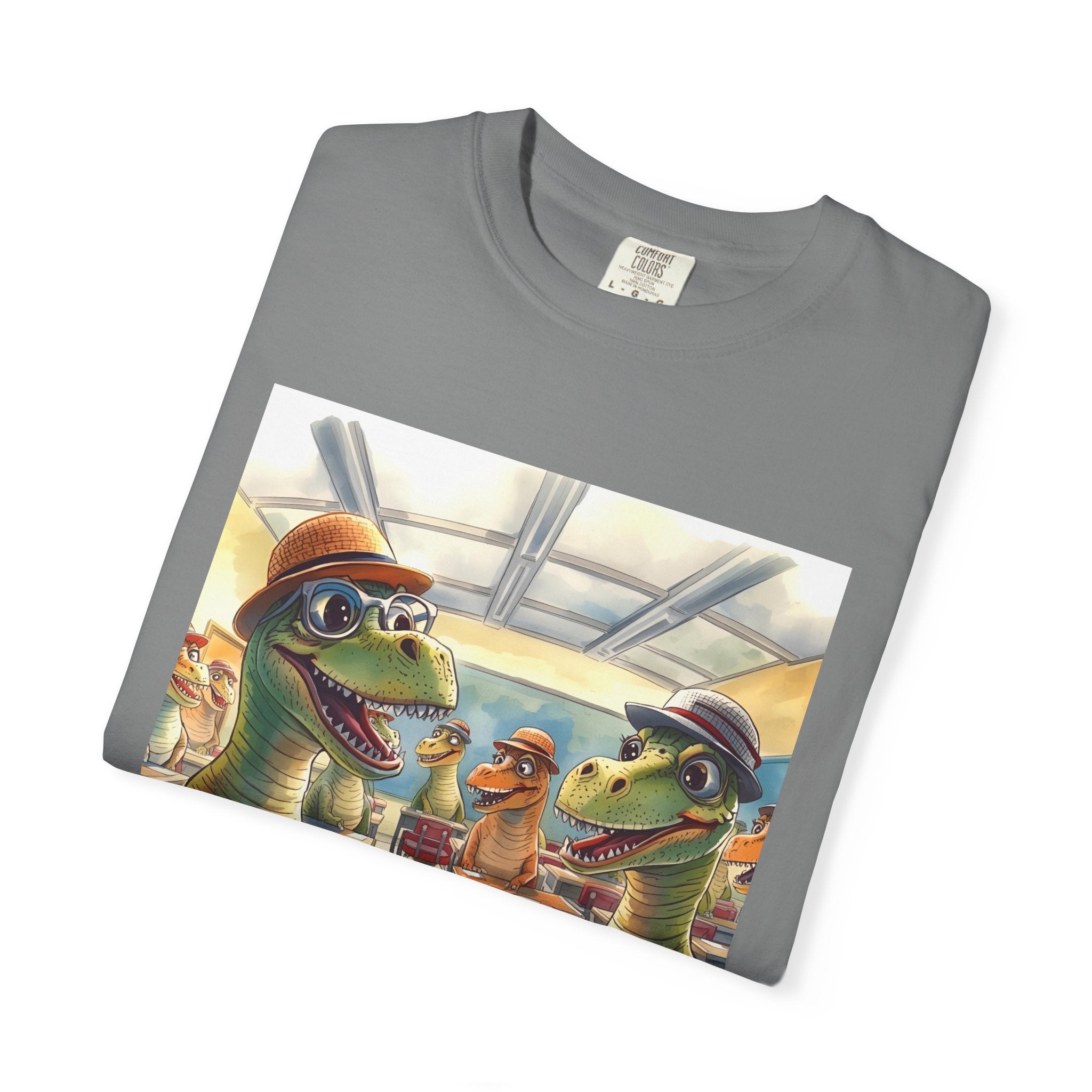 Dinosaur Classroom Unisex T-shirt, Fun Gift for Kids, Cool Graphic Tee for Teachers, Classroom Humor Outfit, Unique Dino Design
