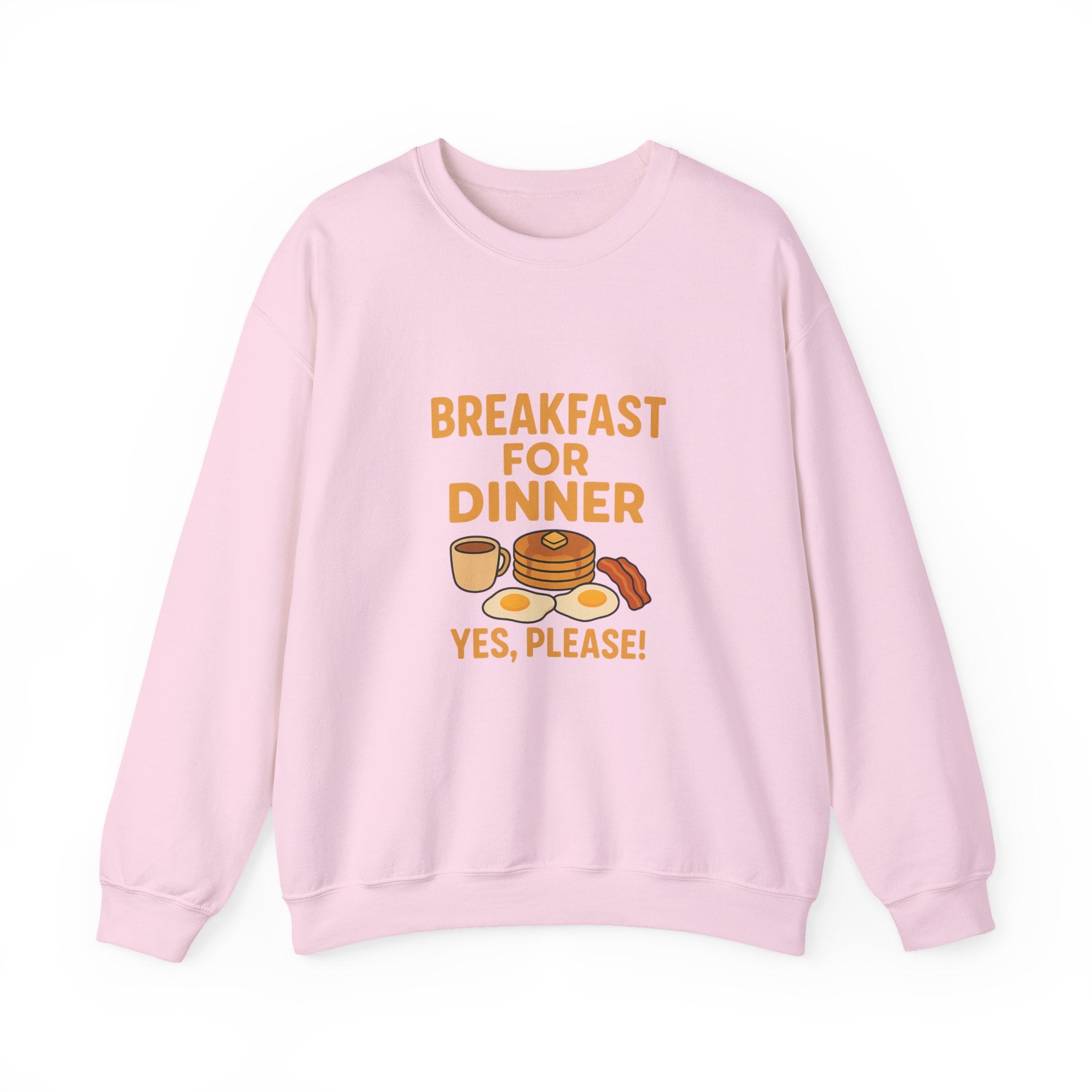 Breakfast for Dinner Sweatshirt, Cozy Crewneck for Food Lovers, Cute Gift for Brunch Enthusiasts, Fun Casual Wear, Ideal for Foodie Gifts