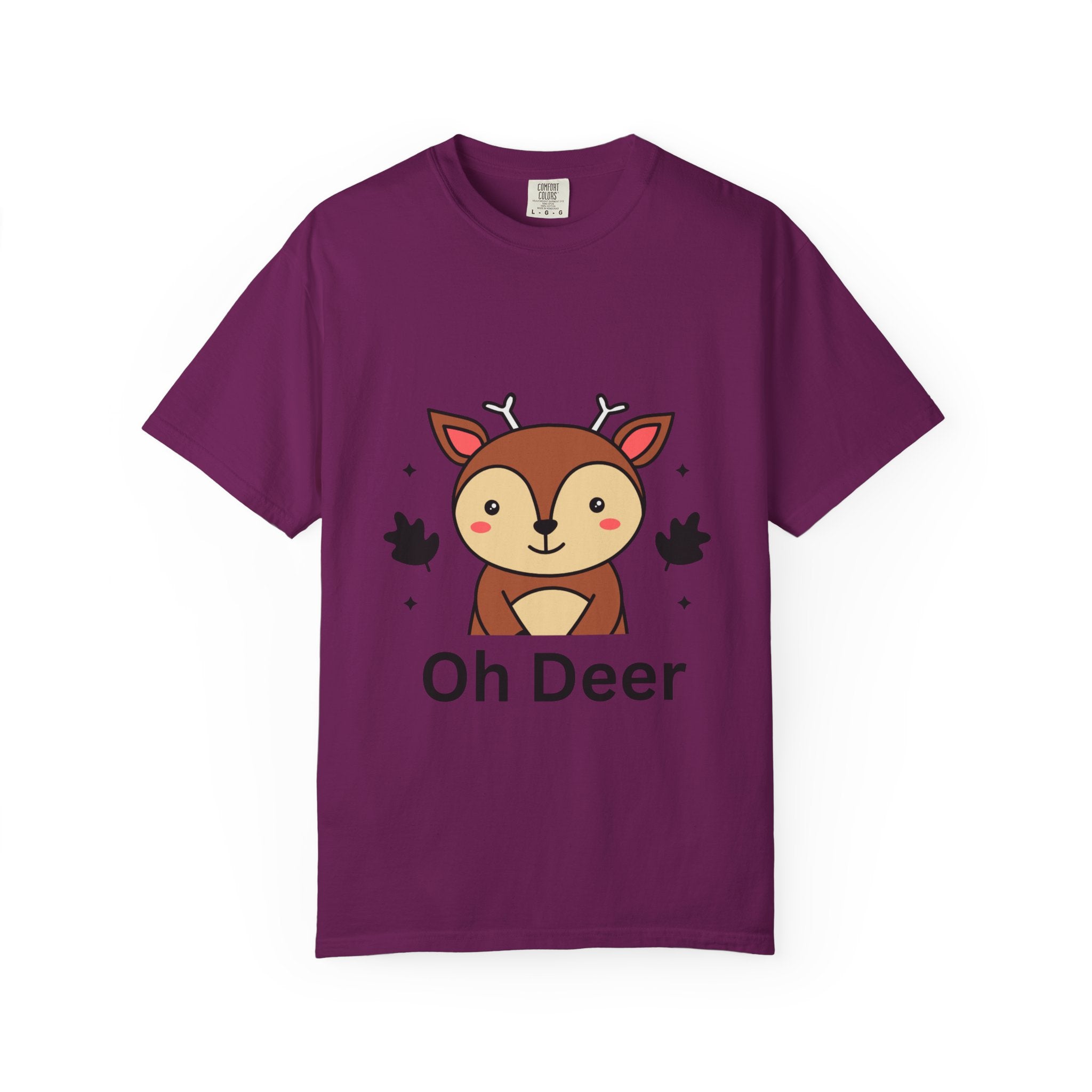 Cute Animal Graphic T-Shirt, Oh Deer Tee, Gift for Animal Lovers, Funny Shirt for Family, Casual Wear, Unisex Fashion