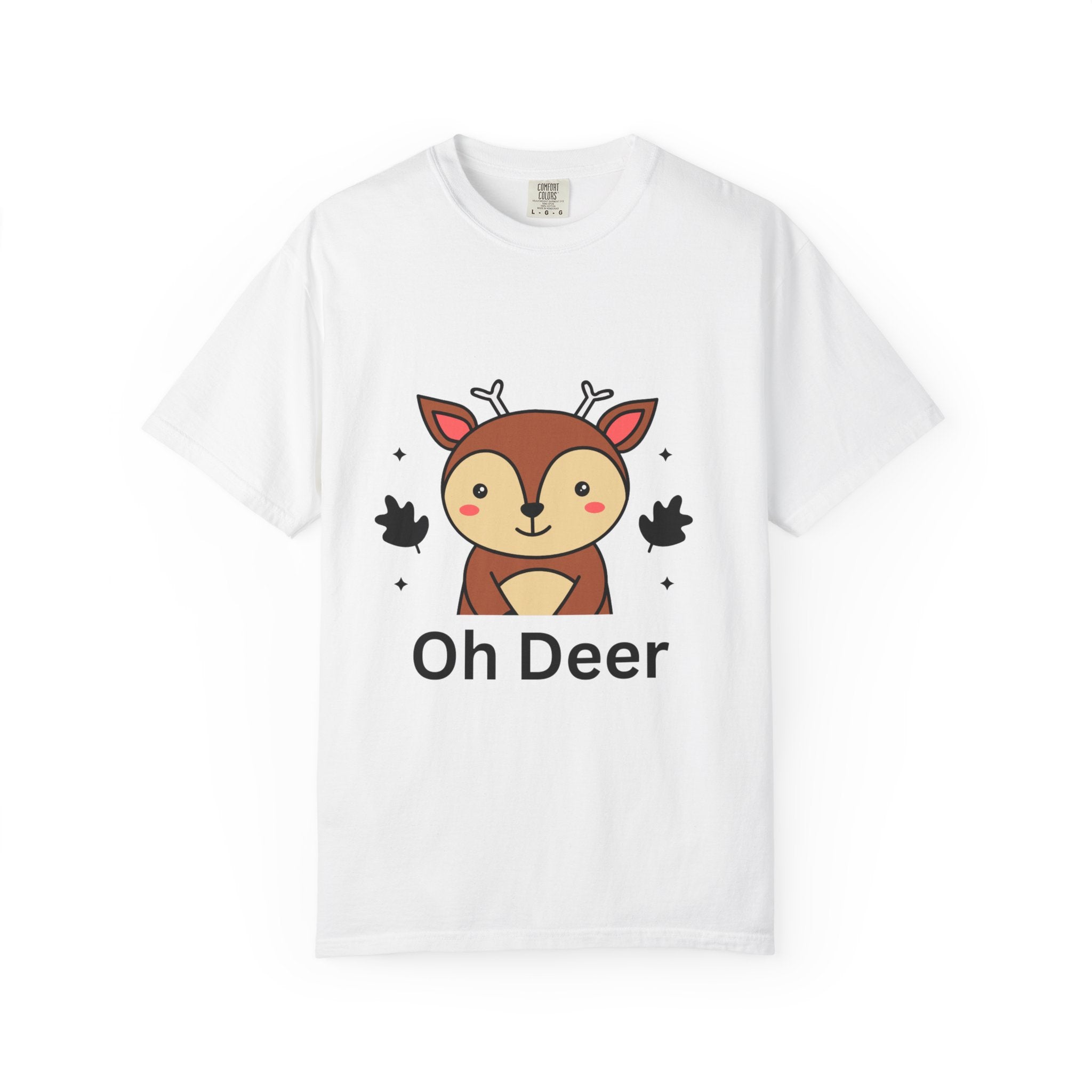 Cute 'Oh Deer' Unisex T-Shirt, Funny Animal Tee, Gift for Animal Lovers, Perfect for Birthdays and Holidays, Casual Wear