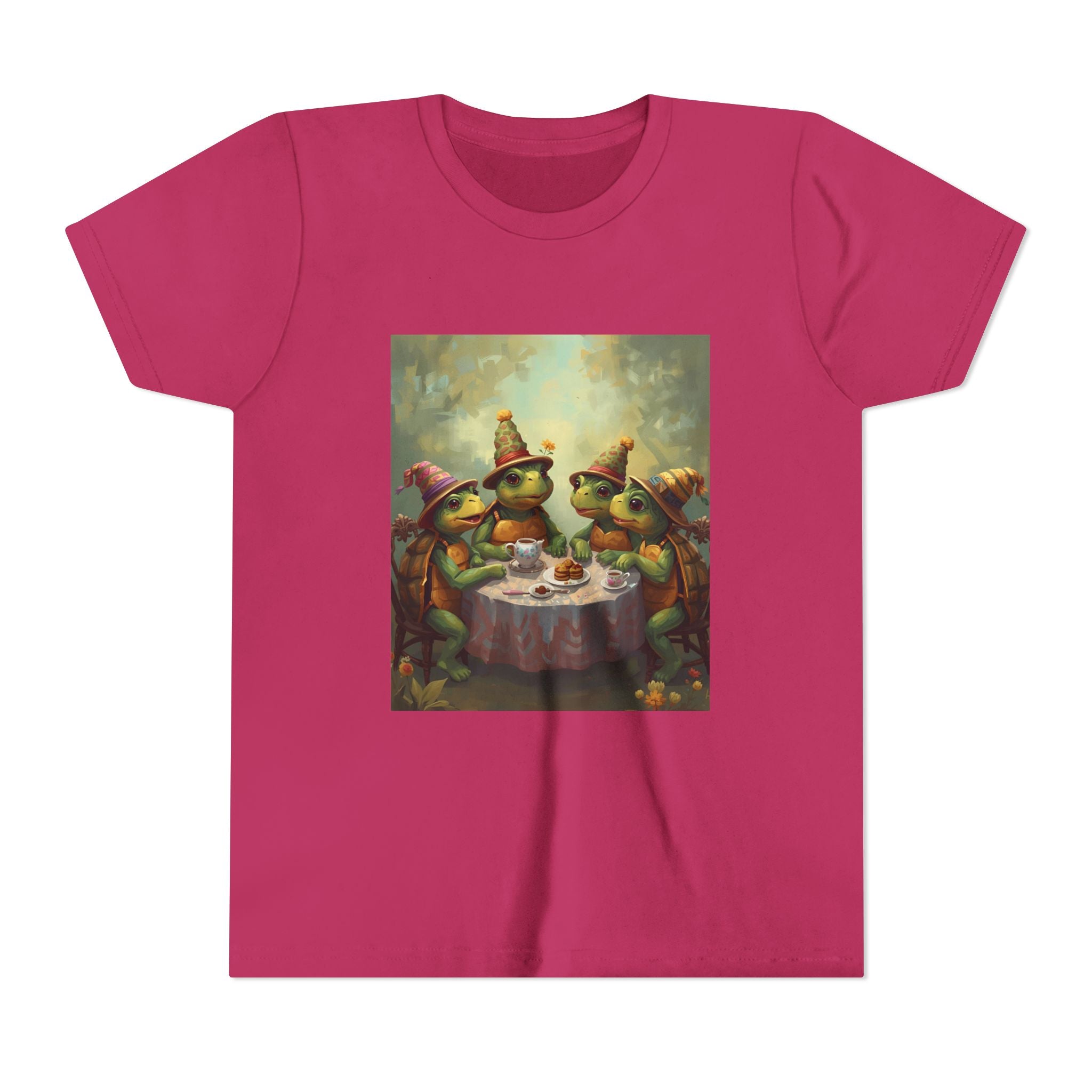 Whimsical Turtle Youth Short Sleeve Tee
