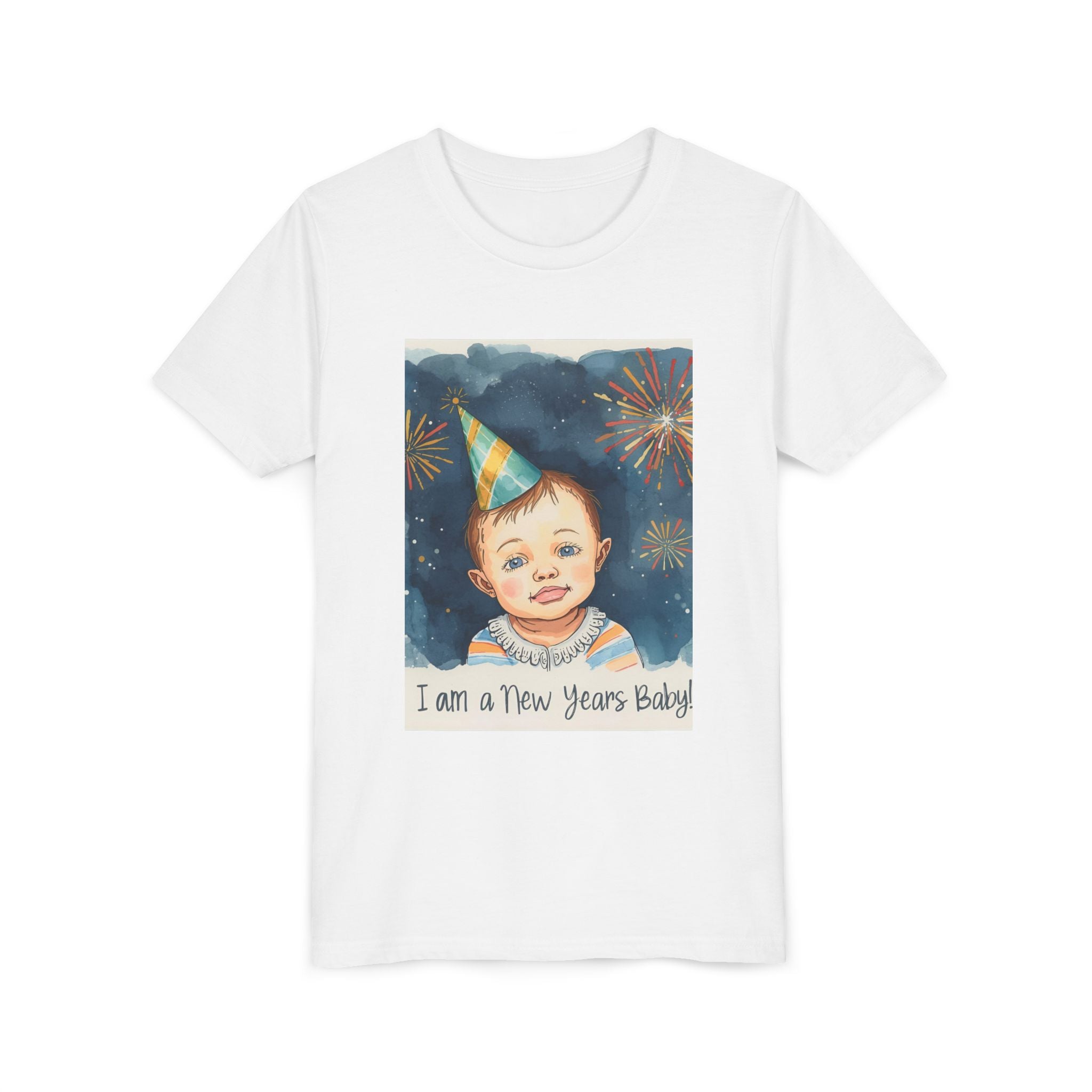 I Am A New Years Baby Youth Short Sleeve Tee