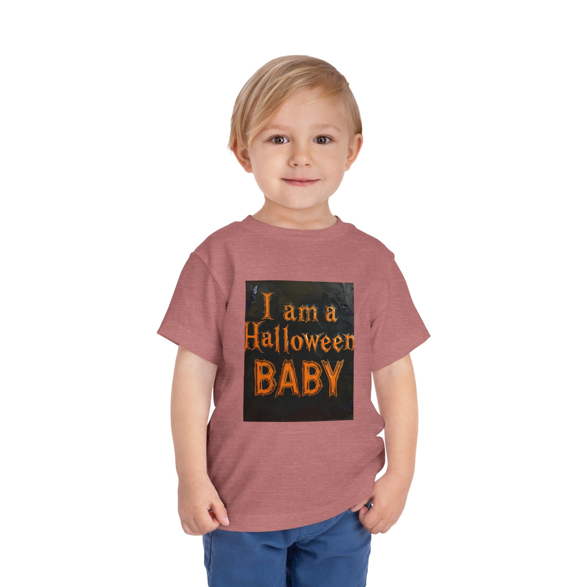 I Am A Halloween Baby Toddler Short Sleeve Tee