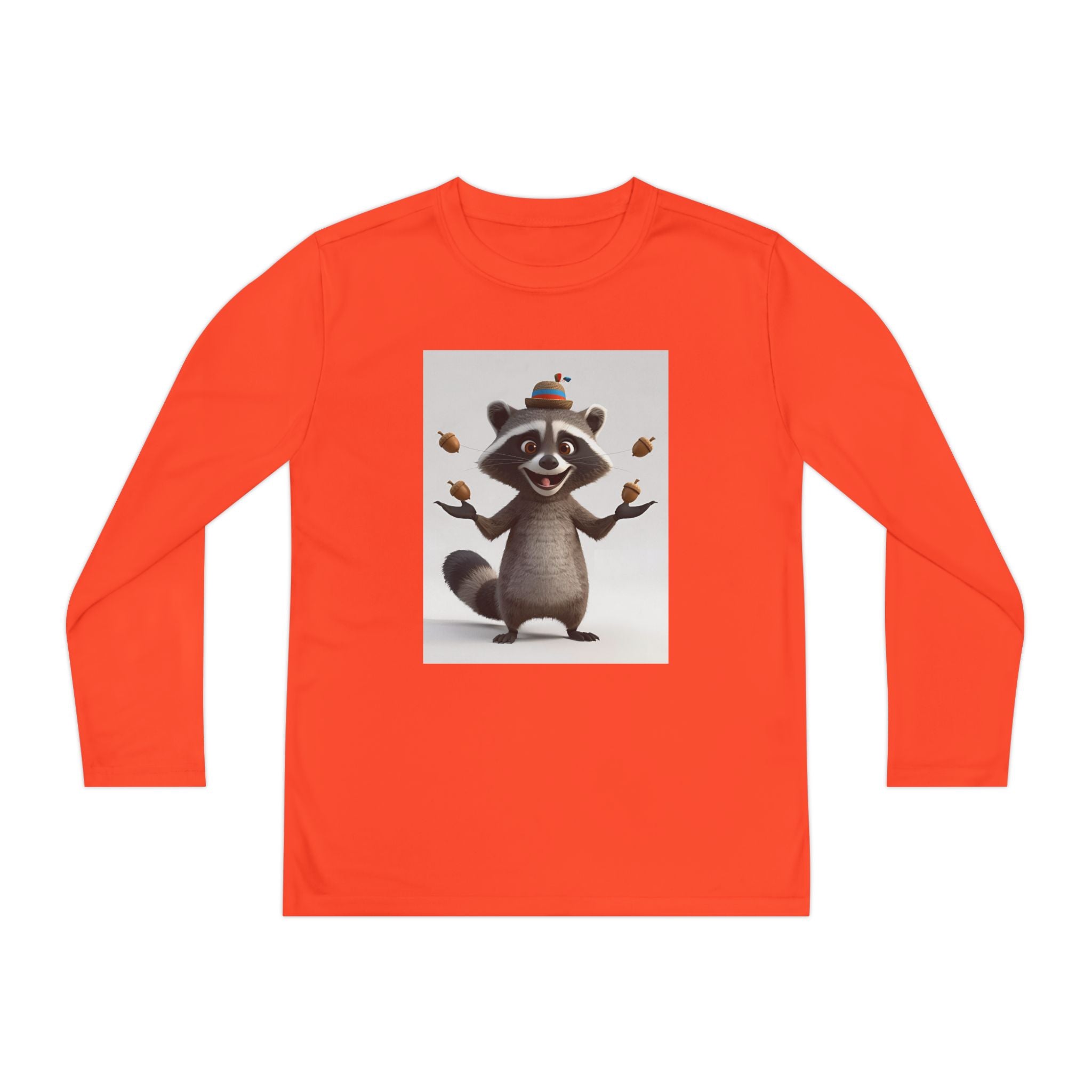 Raccoon Youth Long Sleeve Competitor Tee