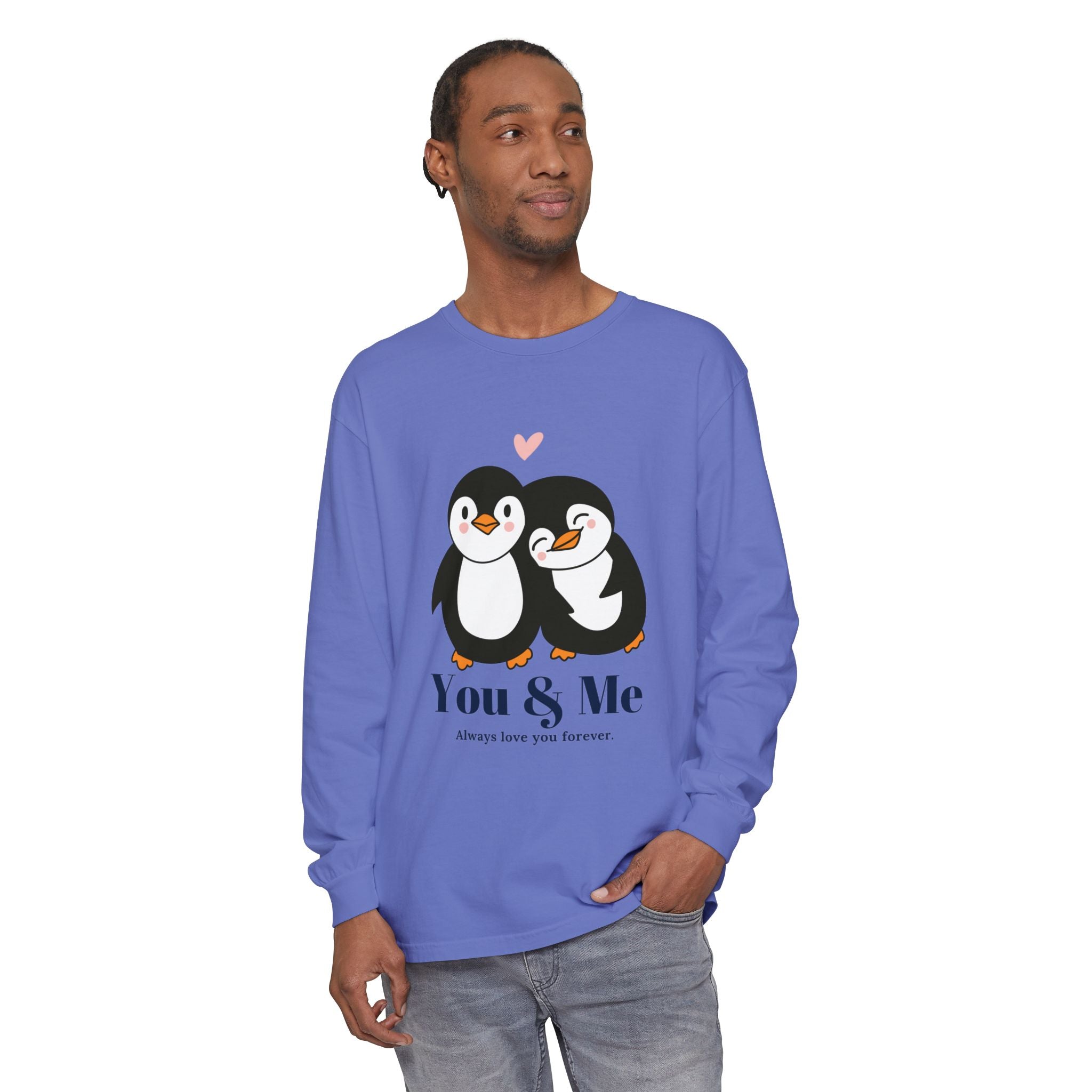 Adorable Penguin Love Long Sleeve T-Shirt | Cute Couples Gift, Valentine's Day Apparel, Matching Tees, Cozy Date Night Wear, [...]