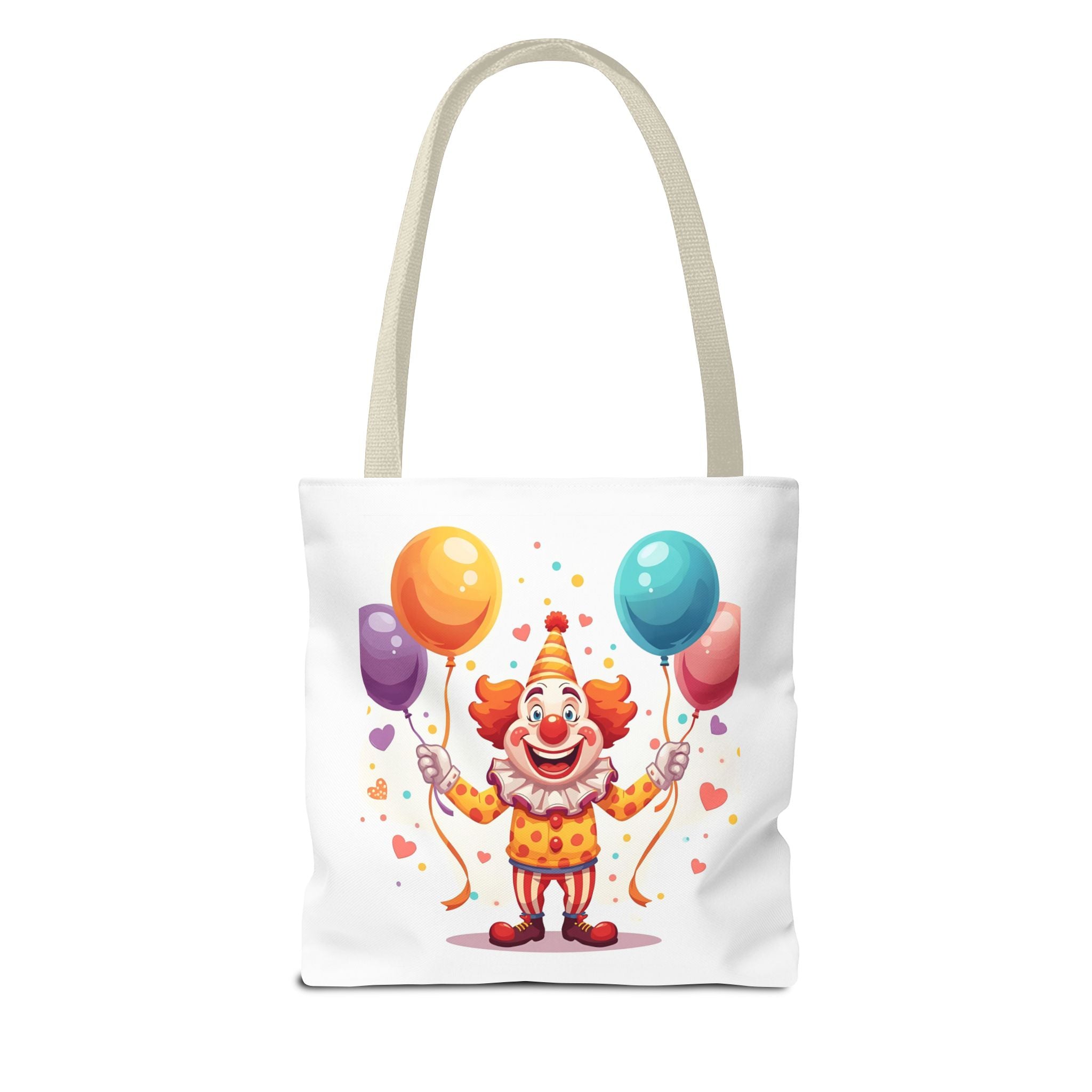 Colorful Clown Tote Bag - Fun and Whimsical Shopping Bag, Ideal for Birthdays, Parties, Festivals, Kids & Adults, Gift