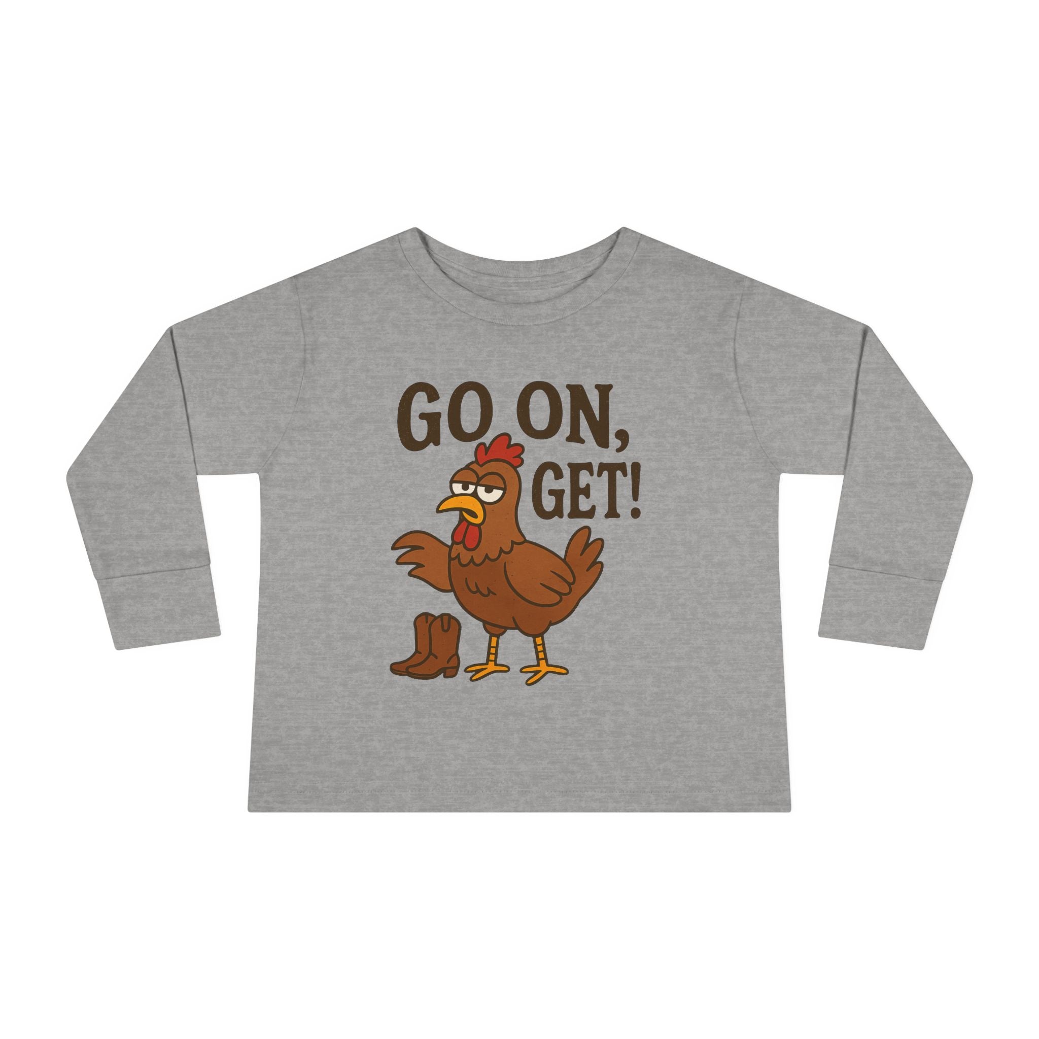 Go On Get Funny Chicken Youth Shirt