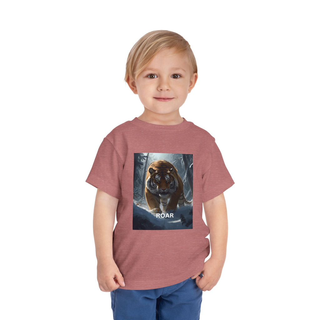 Tiger Roar Snow Toddler Short Sleeve Tee