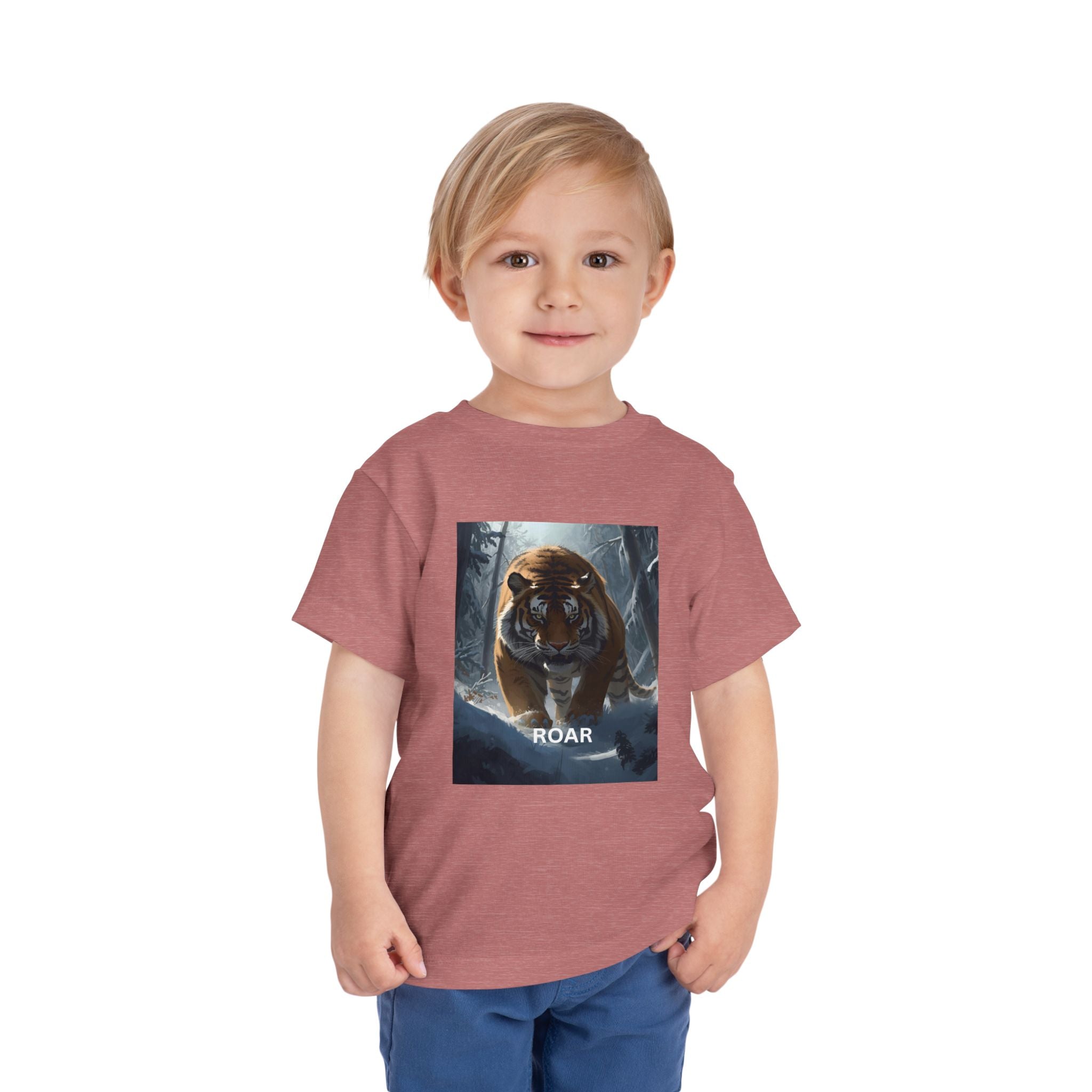 Tiger Roar Snow Toddler Short Sleeve Tee