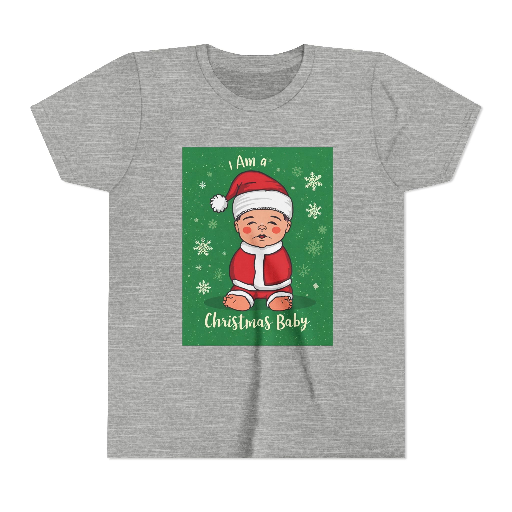 I Am A Christmas Baby Youth Short Sleeve Tee