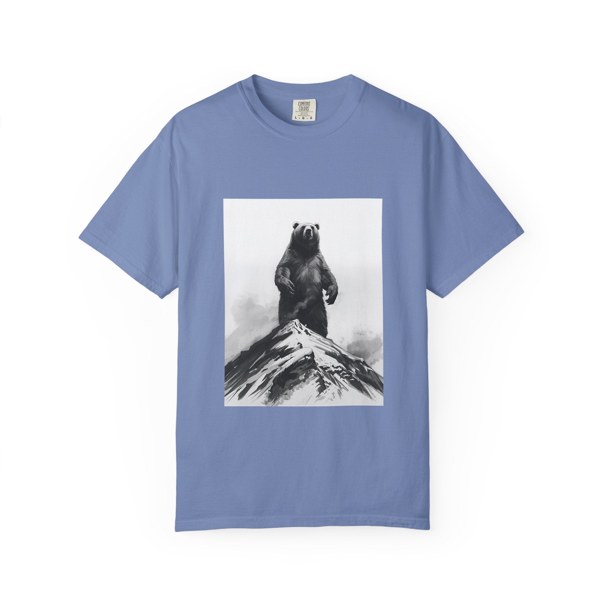 Bear Mountain Snow Unisex Garment-Dyed T-shirt
