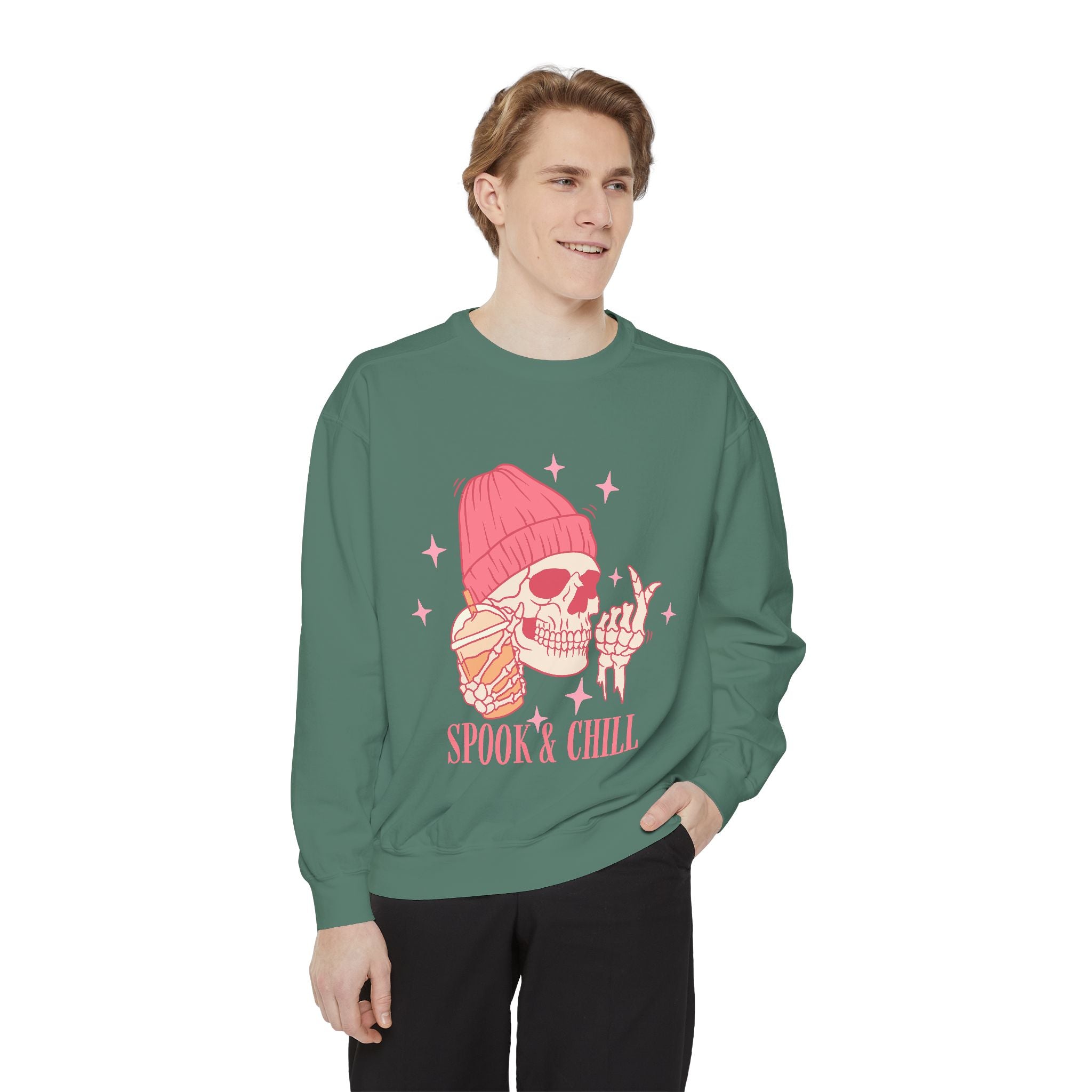 Spook & Chill Unisex Garment-Dyed Sweatshirt